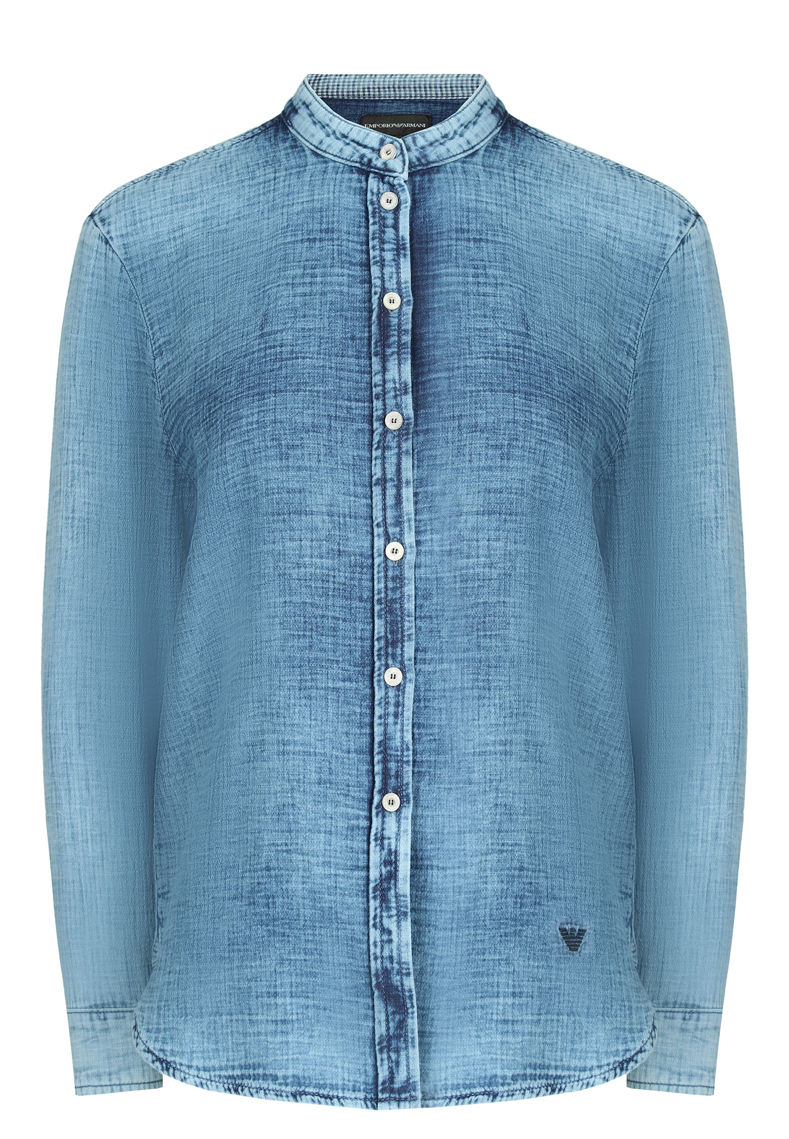 Рубашка EMPORIO ARMANI Синий, размер 38 155018 - фото 1