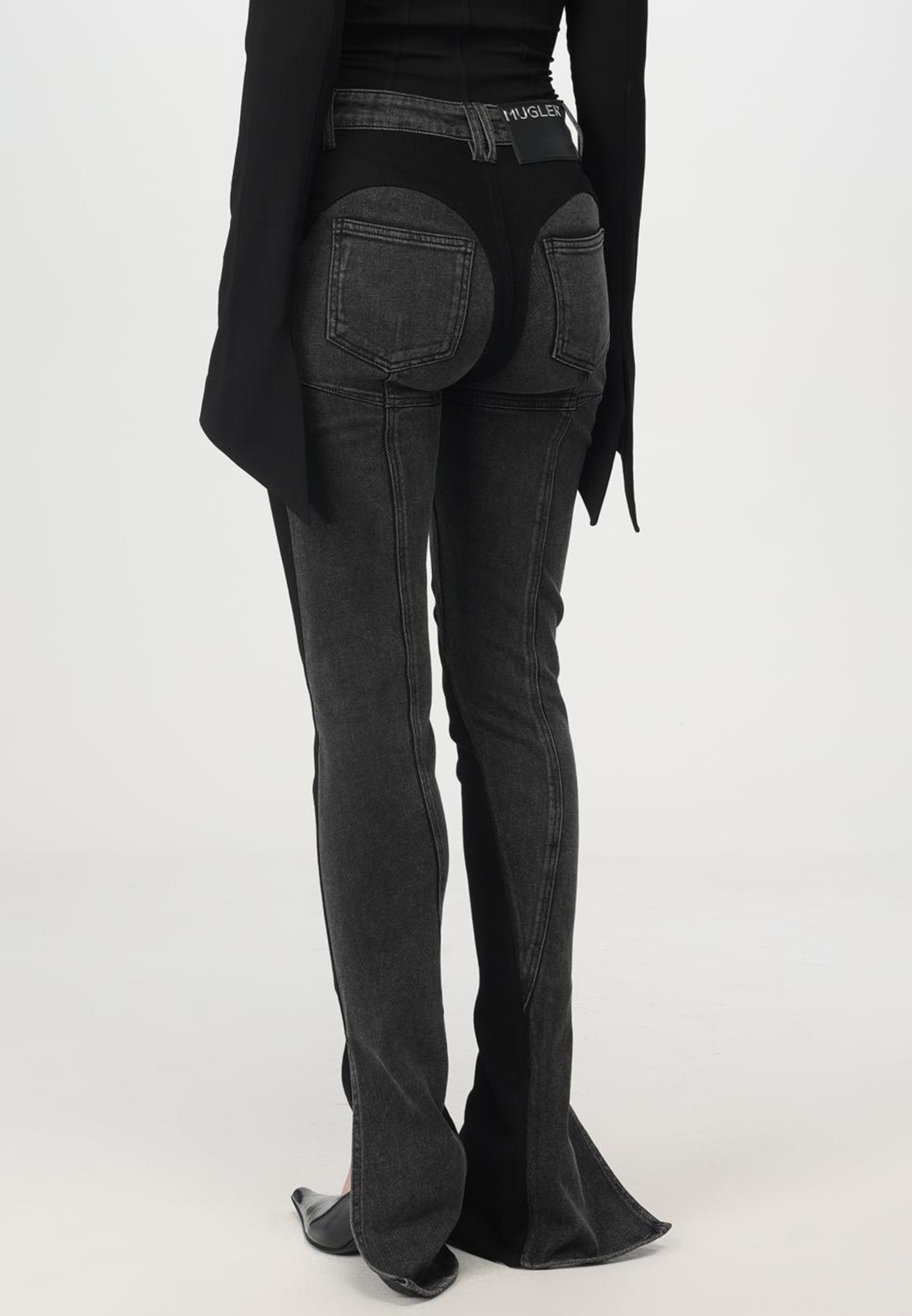 

Джинсы MUGLER, Черный, Черный