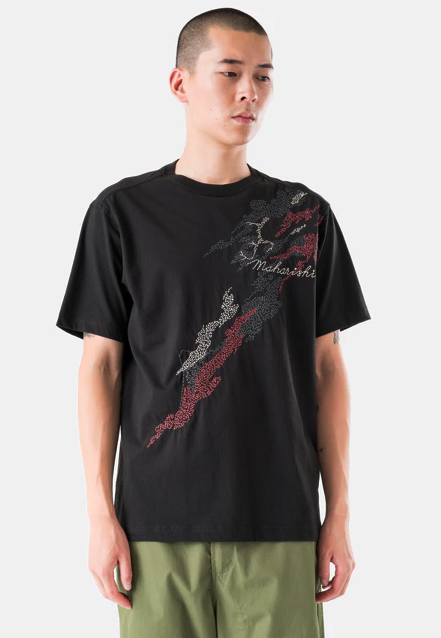 

Футболка MAHARISHI, Черный, Черный