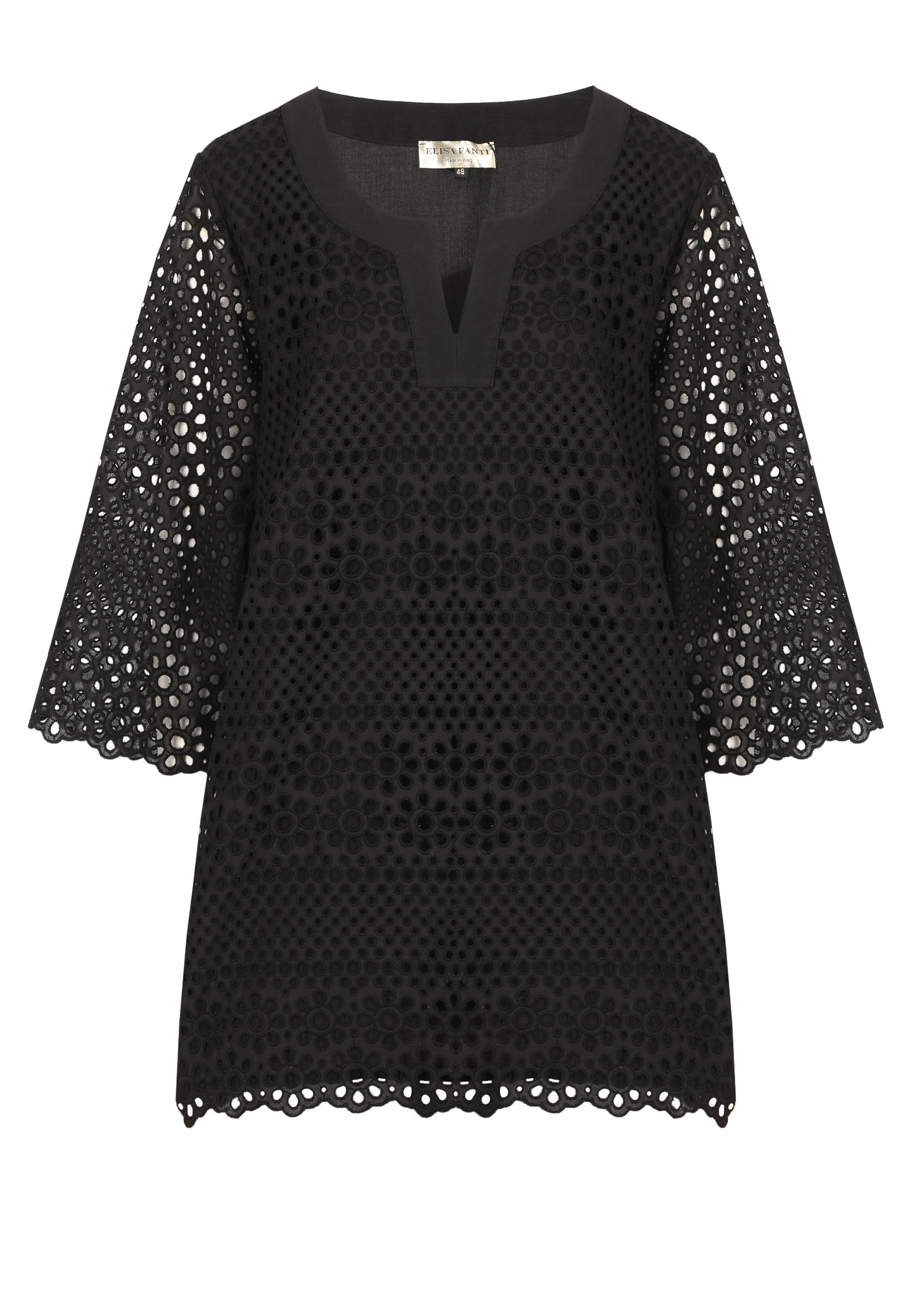 Блуза ELISA FANTI Черный, размер 48