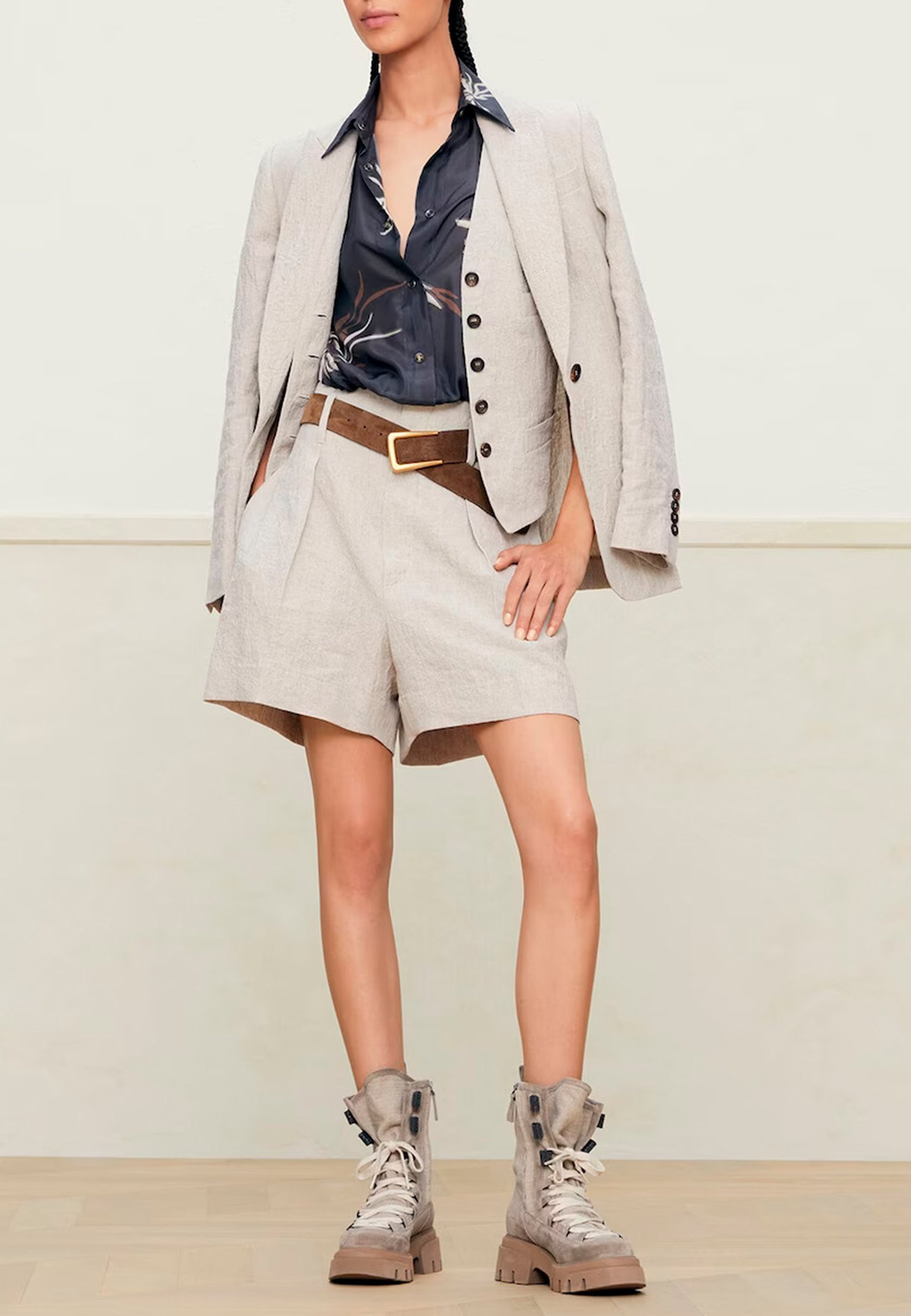 

Бермуды BRUNELLO CUCINELLI, Серый, Серый