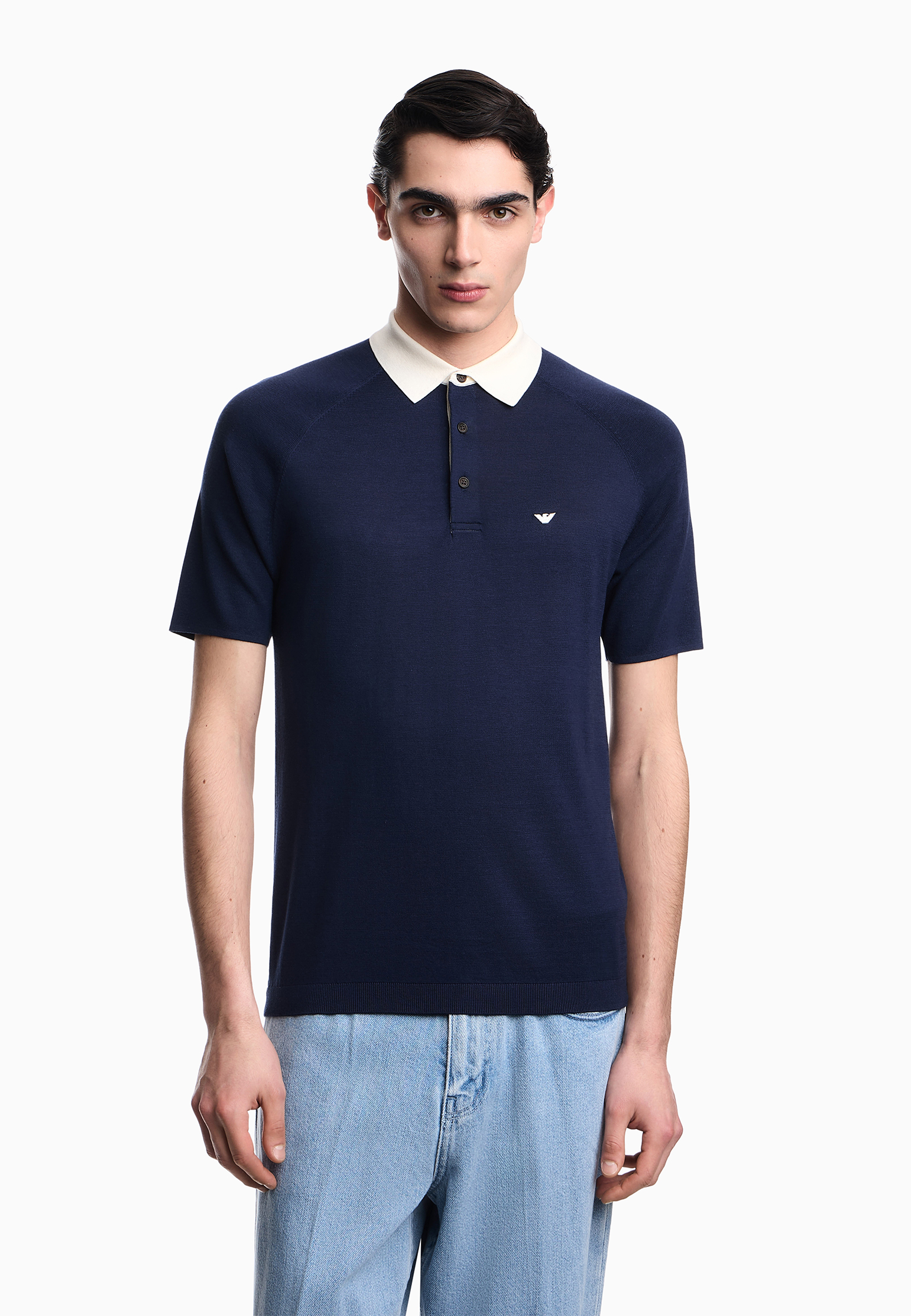 

Поло EMPORIO ARMANI, Синий, Синий