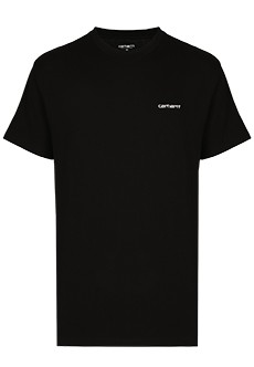 Хлопковая футболка с вышитым логотипом CARHARTT WIP