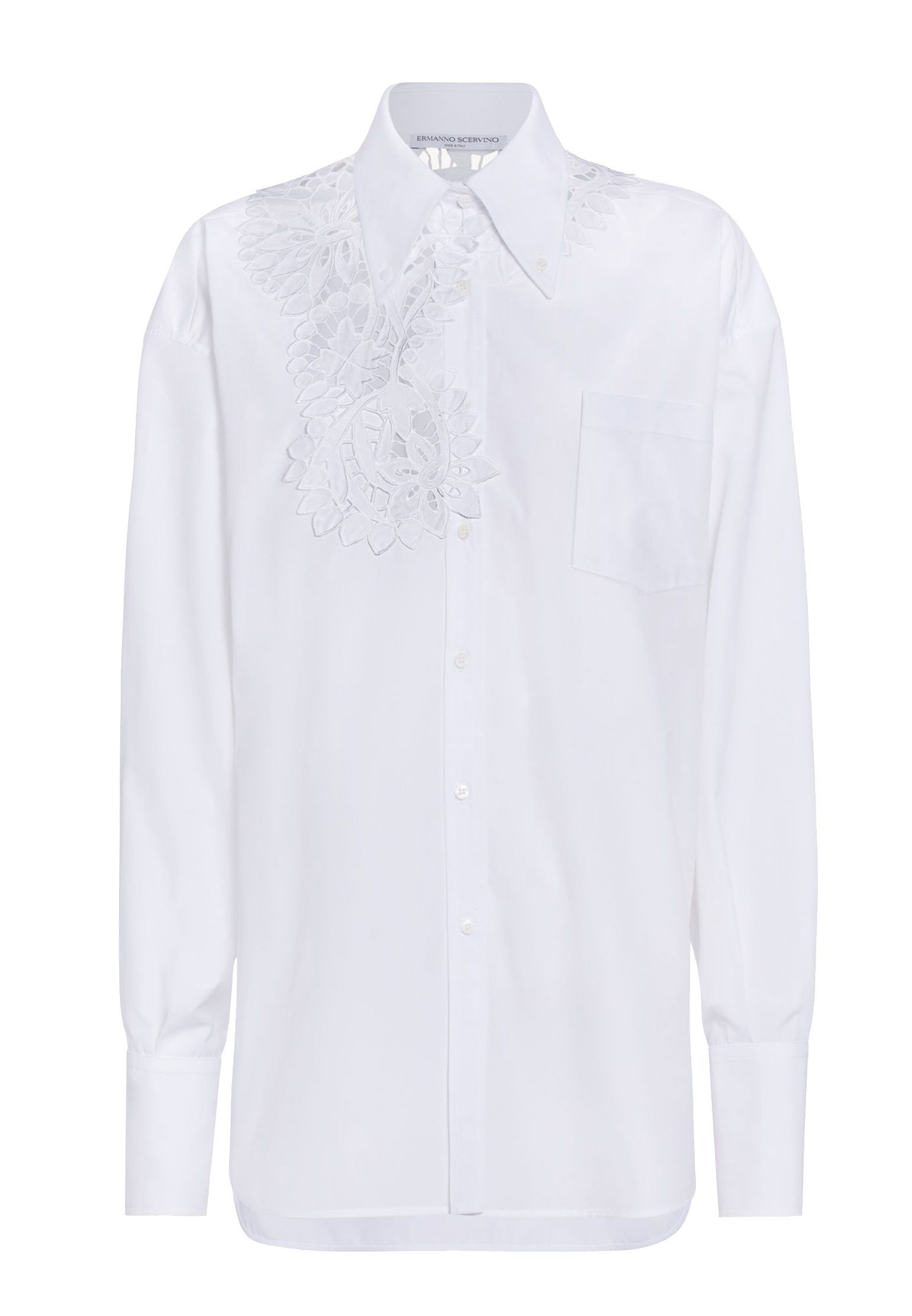 Рубашка ERMANNO SCERVINO Белый, размер 42 124235 - фото 1