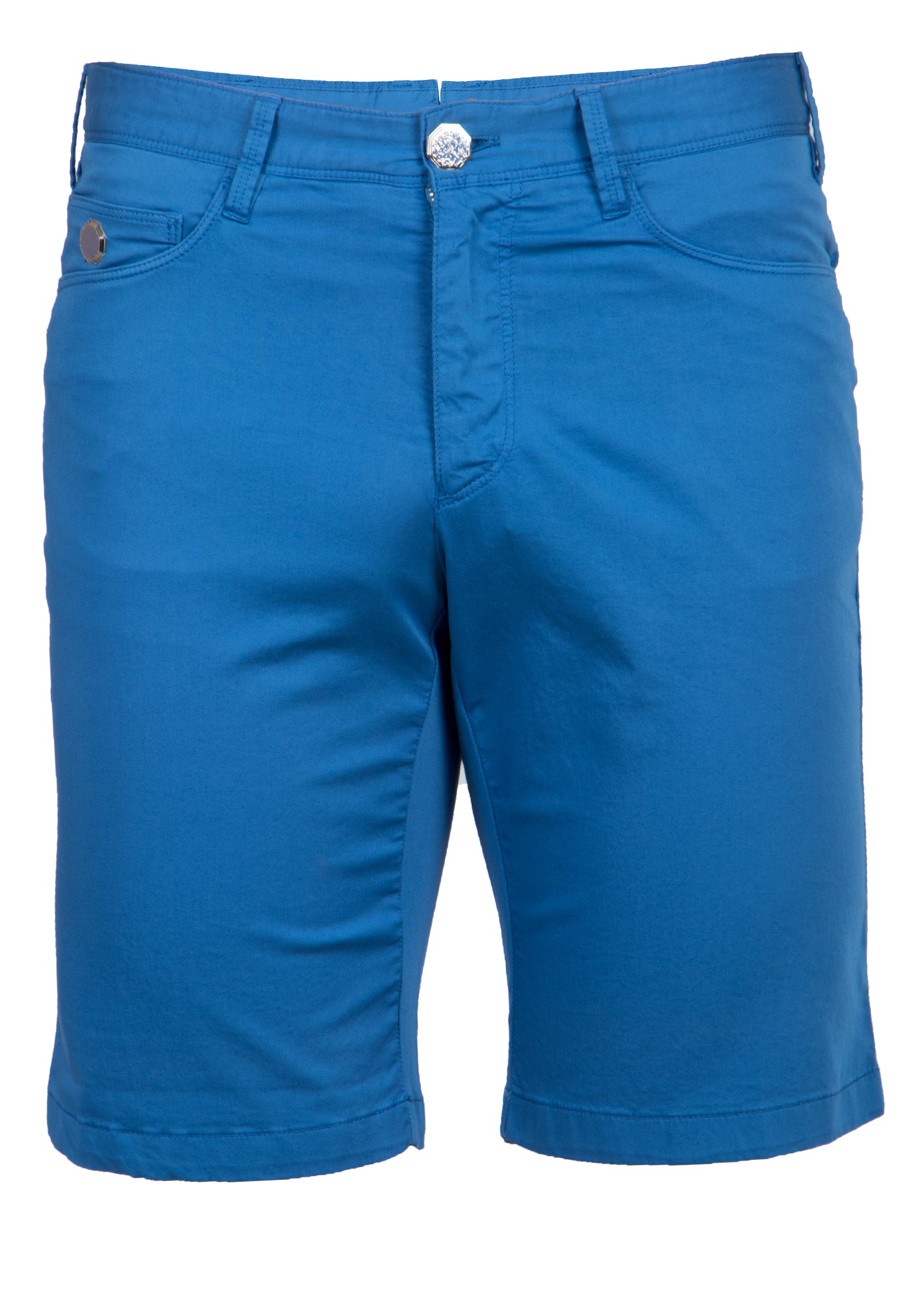 Хлопковые шорты STEFANO RICCI Голубой, размер 46