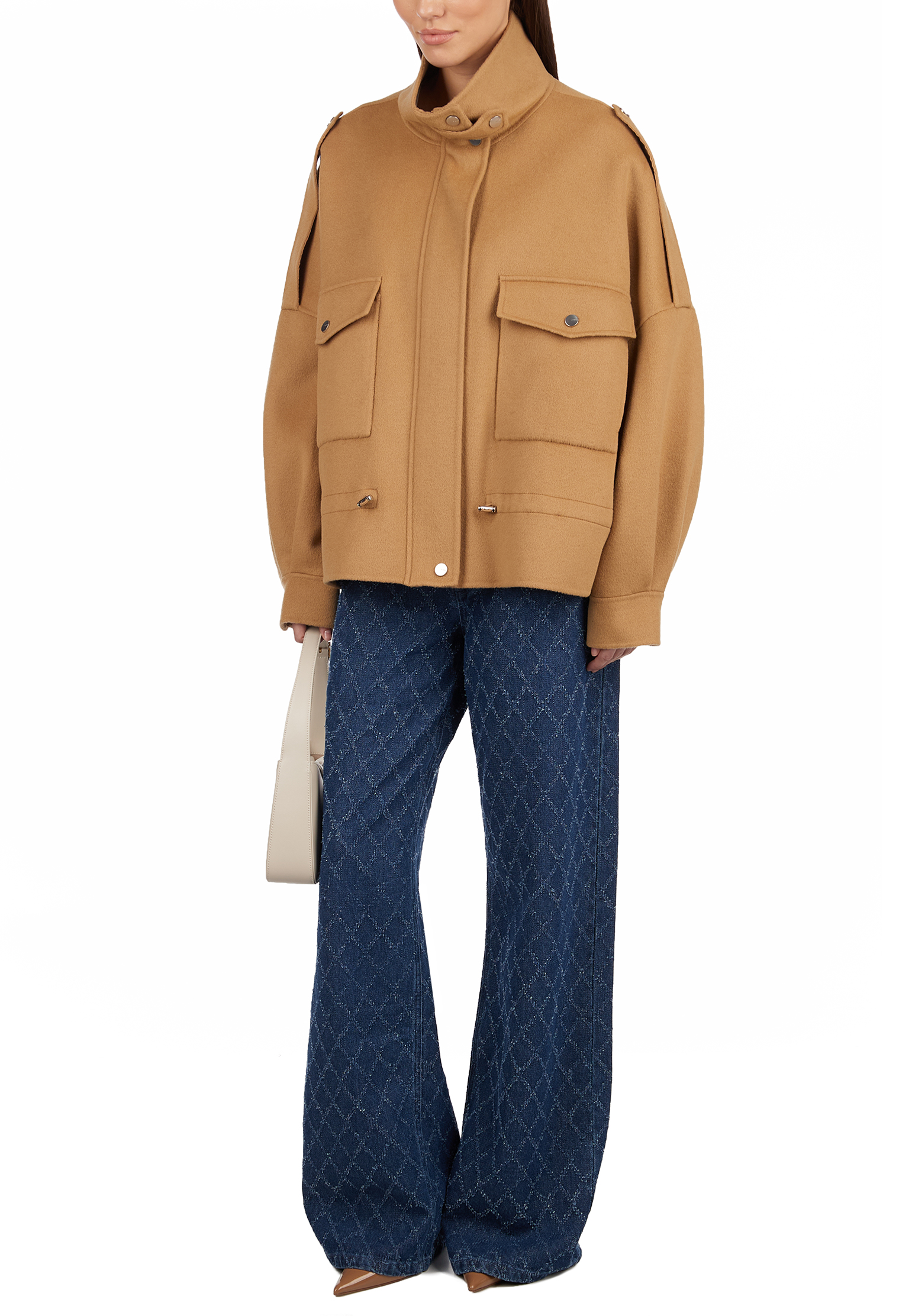 

Полупальто PINKO, Коричневый, Коричневый