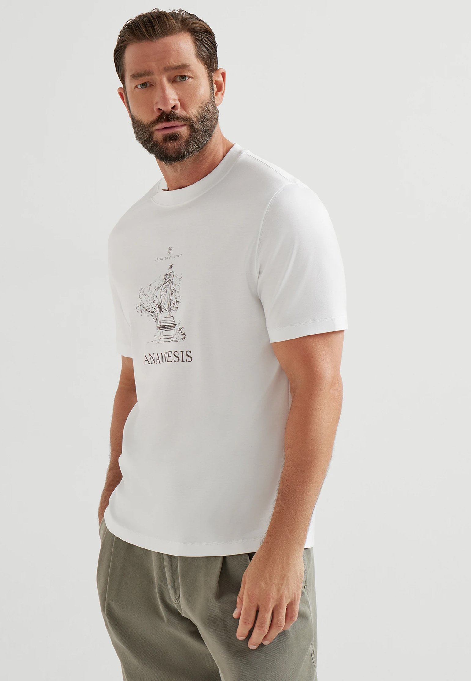 

Футболка BRUNELLO CUCINELLI, Белый, Белый