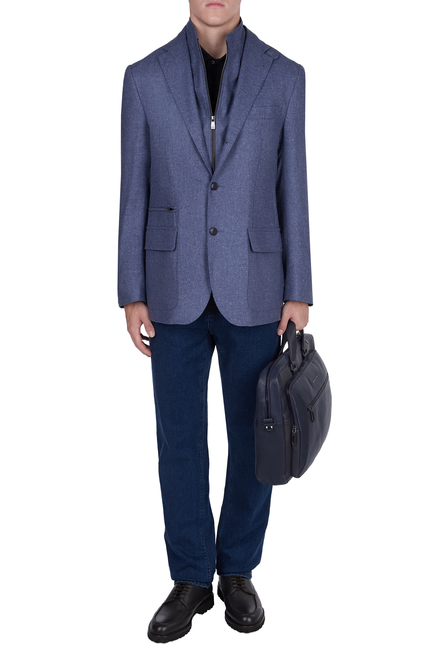 

Футболка-поло CORNELIANI, Синий, Синий