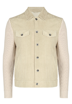 Комбинированная куртка с текстильными рукавами ELEVENTY