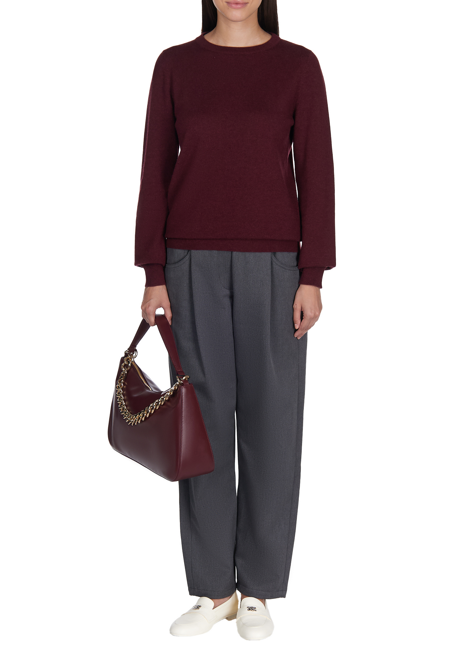 

Джемпер BRUNELLO CUCINELLI, Бордовый, Бордовый