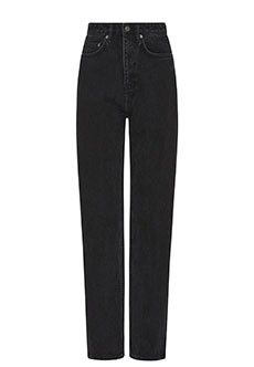 Черные прямые джинсы KSUBI