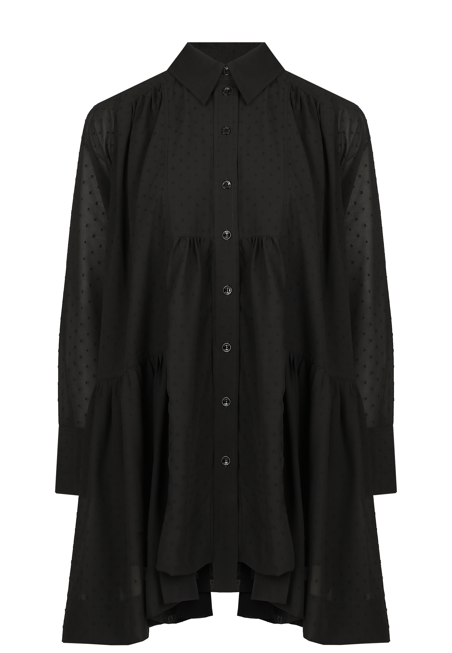 Платье GANNI Черный, размер 34 138932 - фото 1