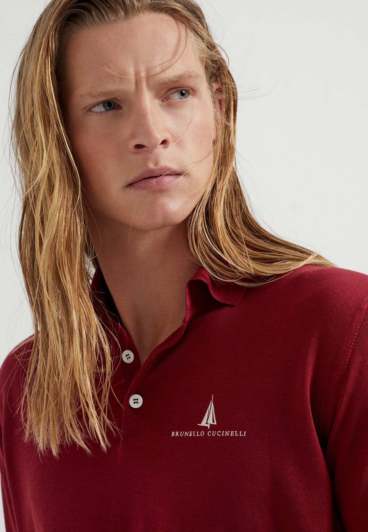 

Поло BRUNELLO CUCINELLI, Красный, Красный