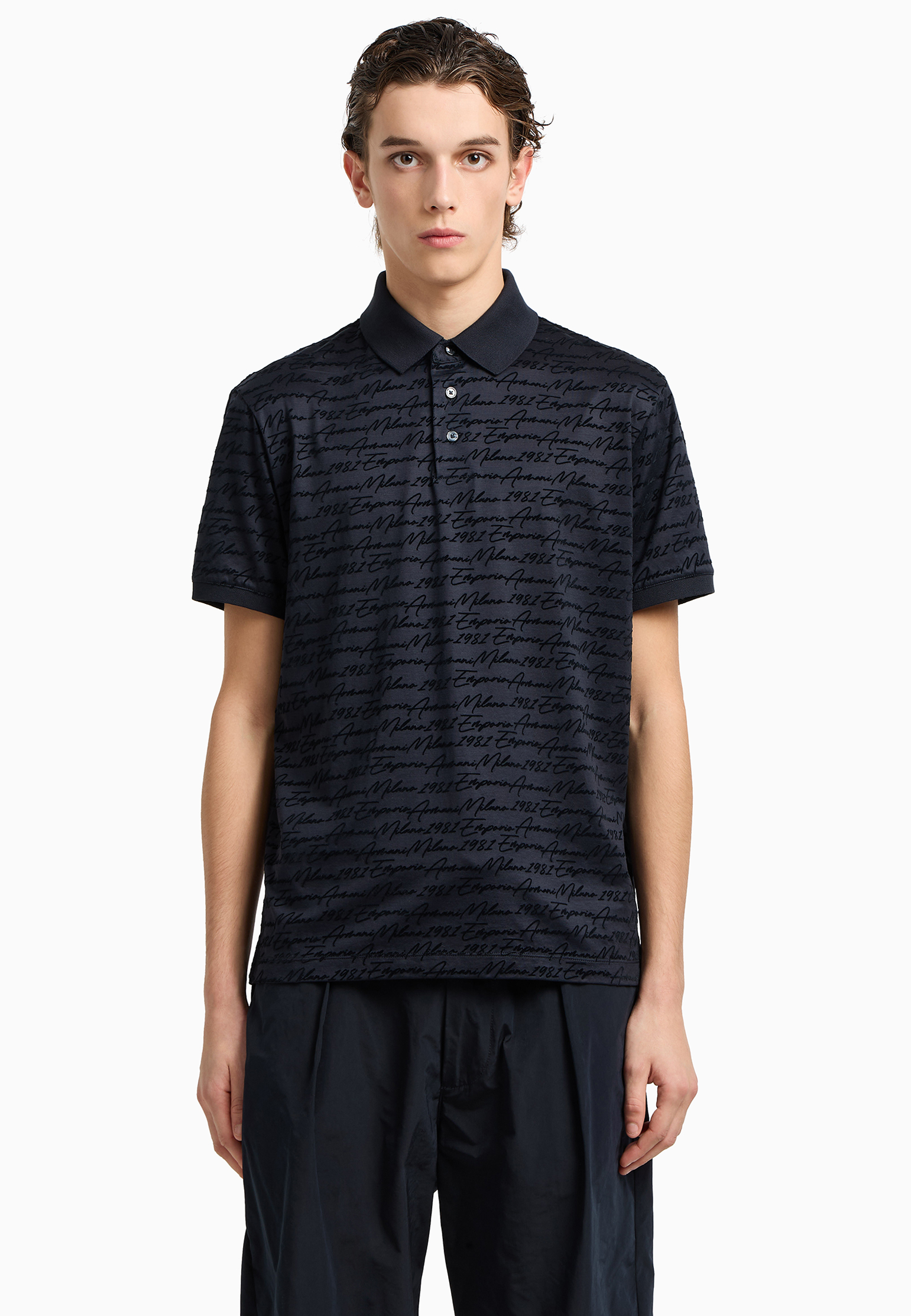 

Поло EMPORIO ARMANI, Синий, Синий