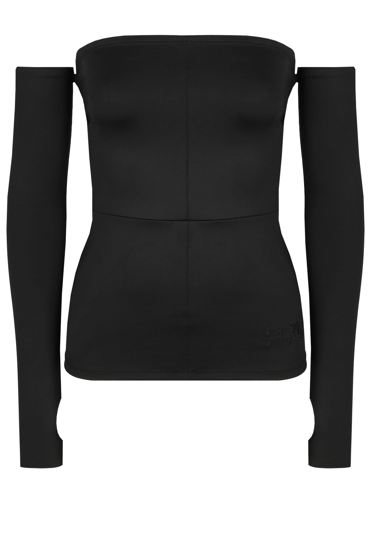 

Топ MM6 Maison Margiela, Черный, Черный