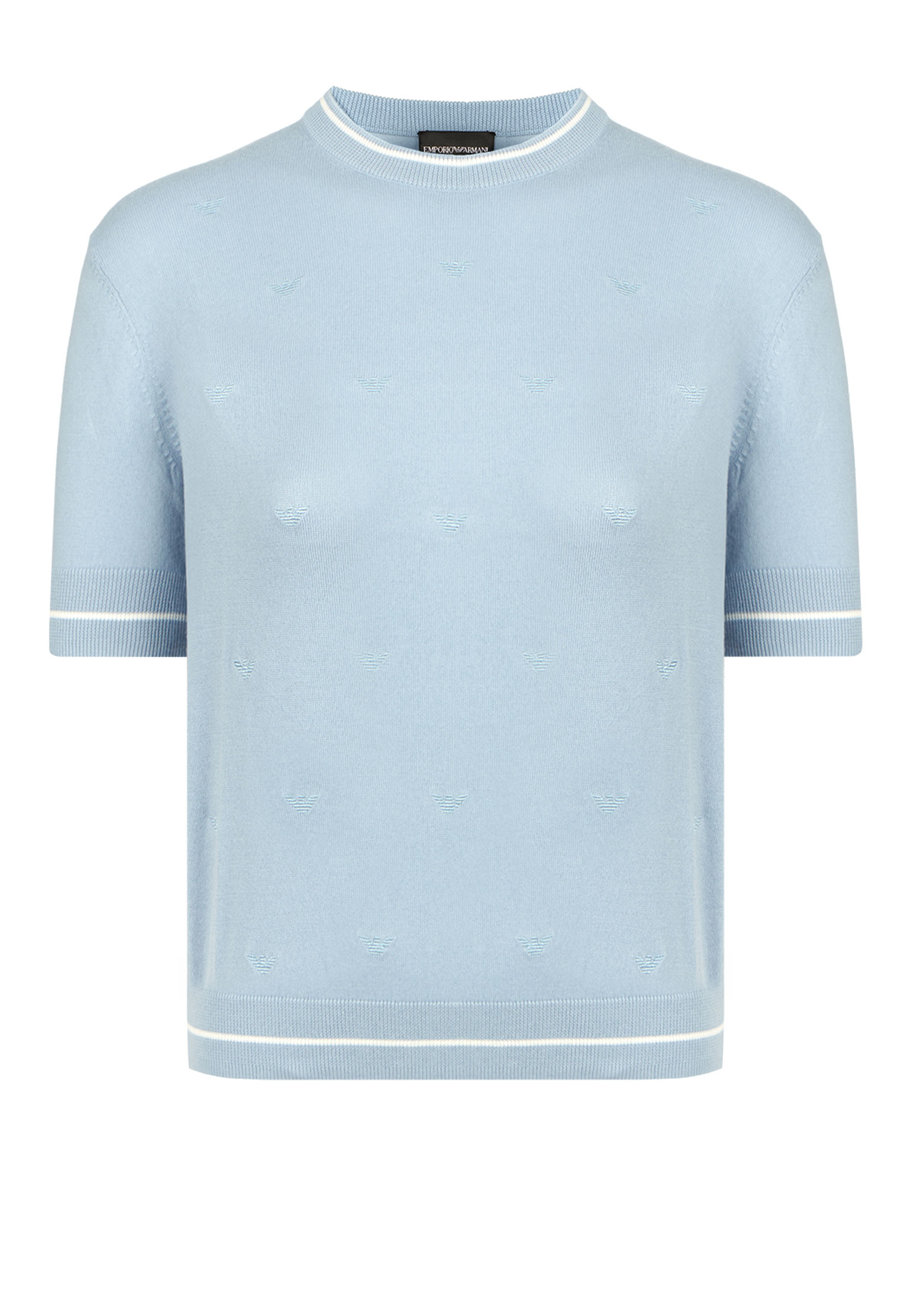 Пуловер EMPORIO ARMANI Голубой, размер L 177220 - фото 1