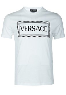 Белая футболка VERSACE