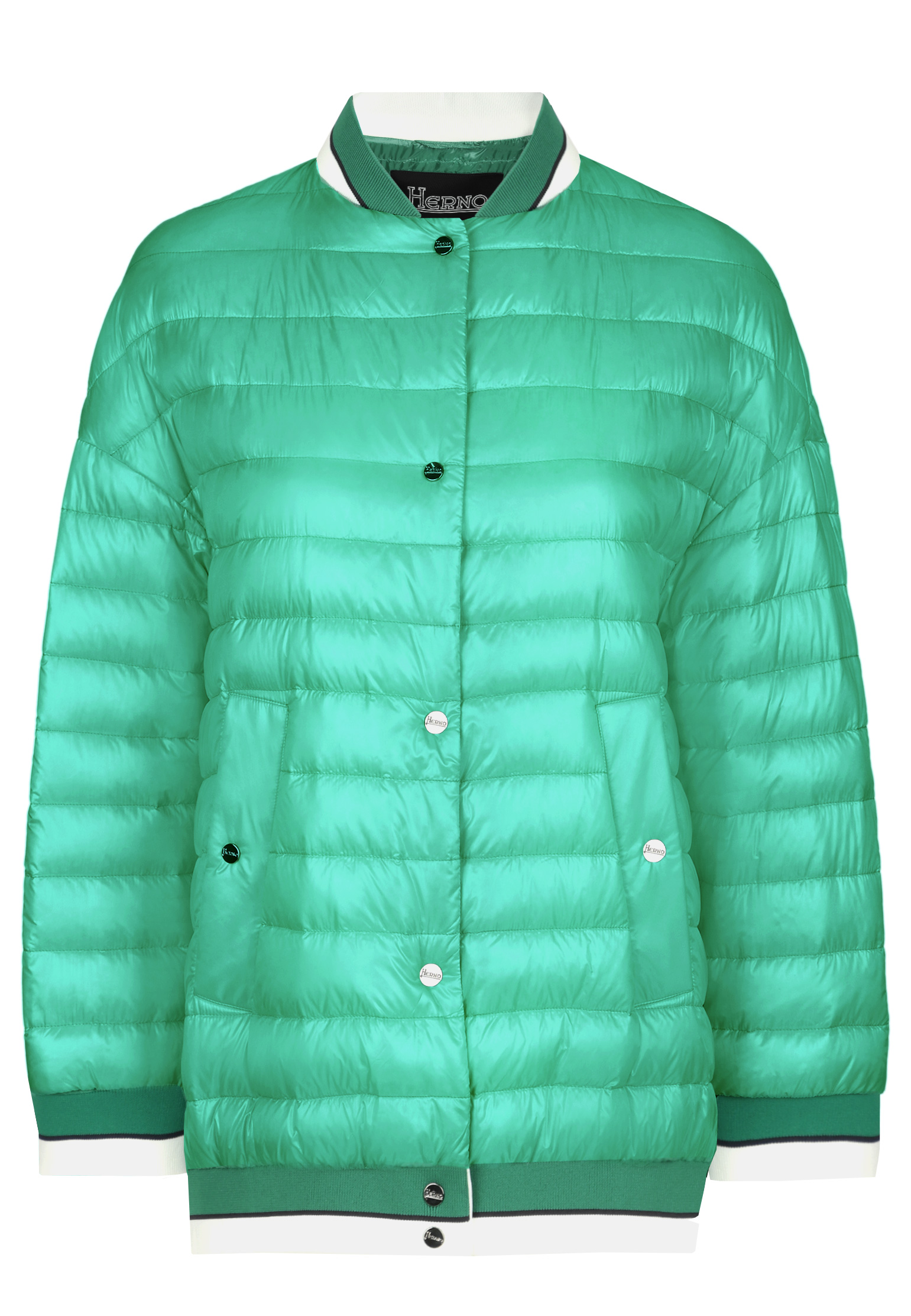 Пальто HERNO Зеленый, размер 40 158102 - фото 1