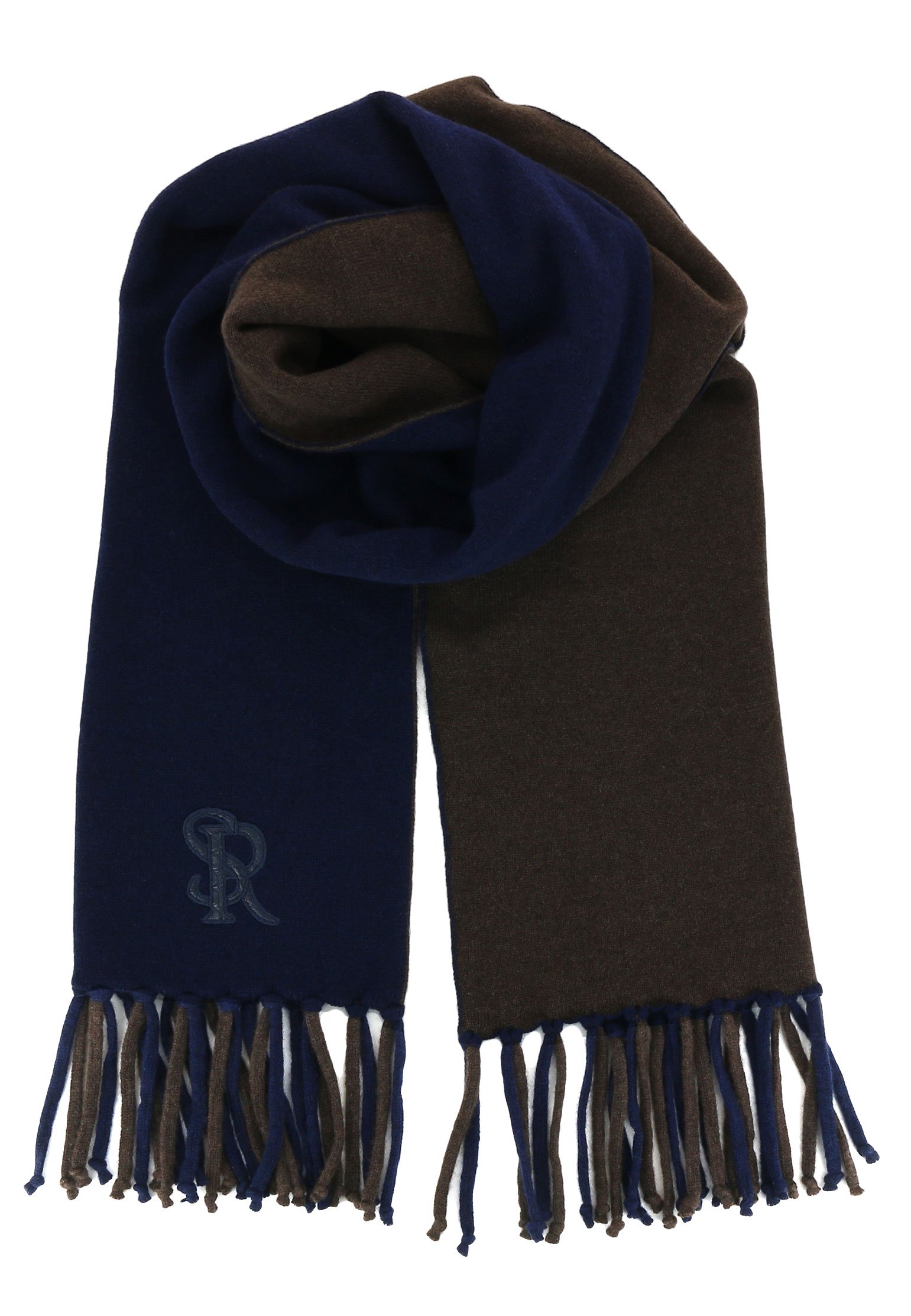 Кашемировый шарф STEFANO RICCI синего цвета