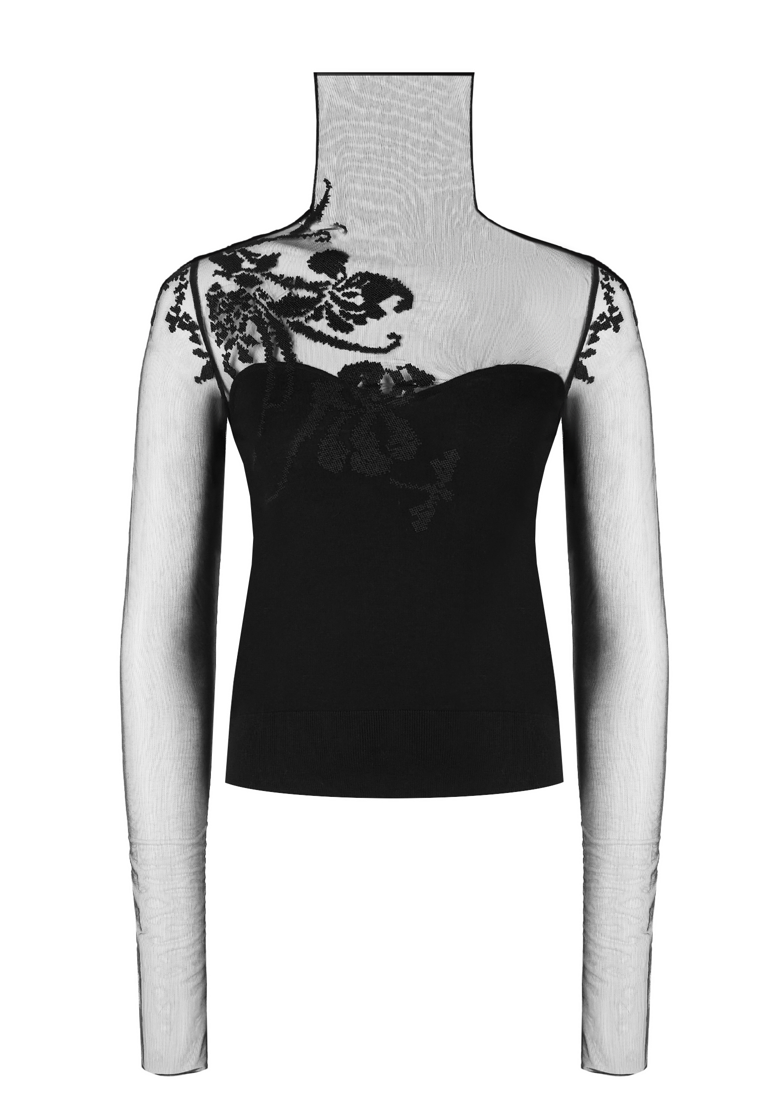 

Блуза ERMANNO SCERVINO, Черный, Черный