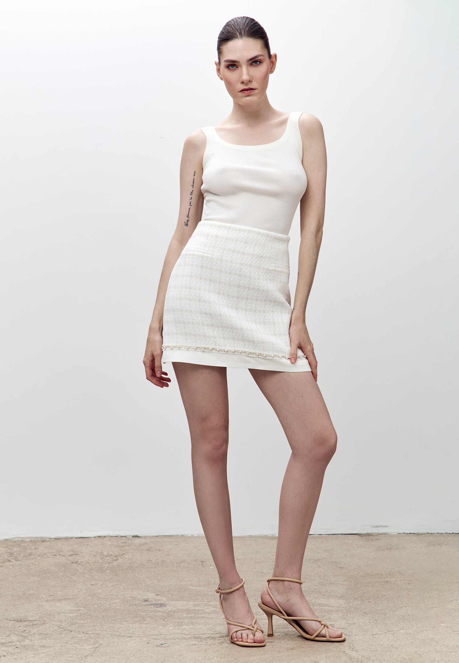 

Юбка с декоративными элементами "Jane" AZUR, Белый, Белый