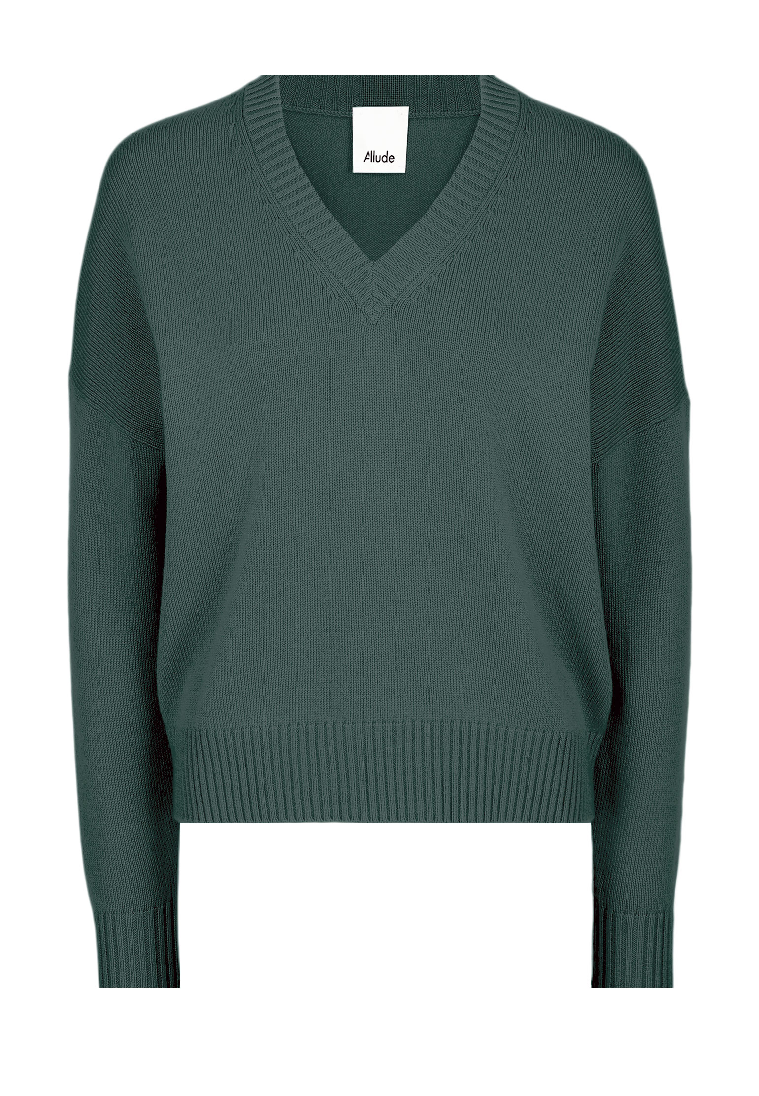 Пуловер ALLUDE Зеленый, размер S 163046 - фото 1