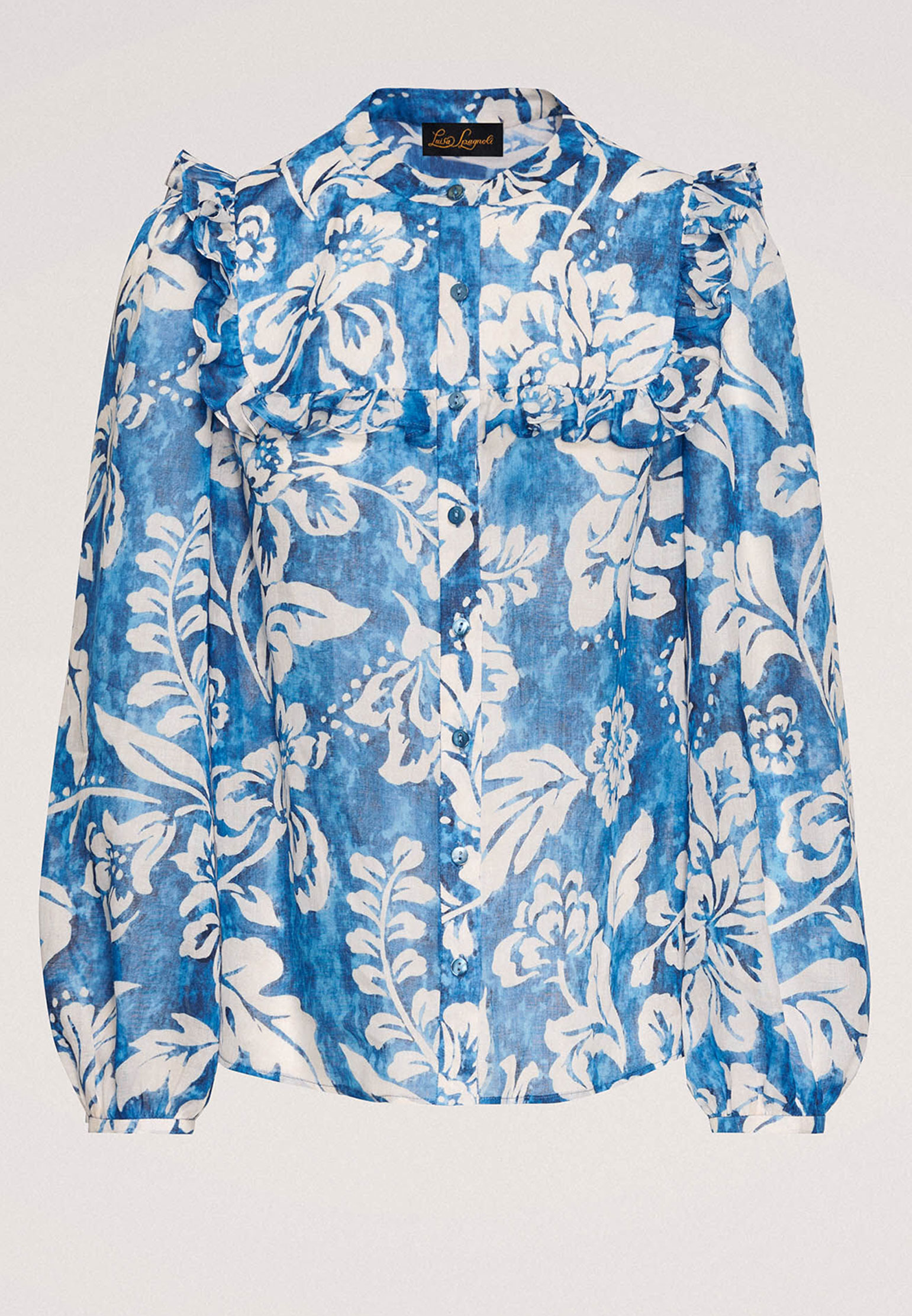 Блуза LUISA SPAGNOLI Голубой, размер S