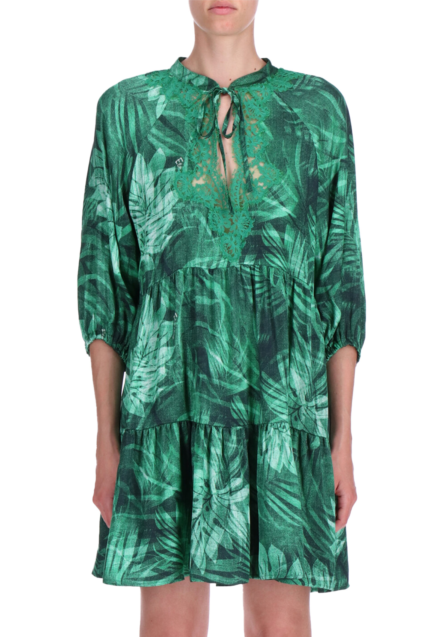 Платье ERMANNO FIRENZE Зеленый, размер 38