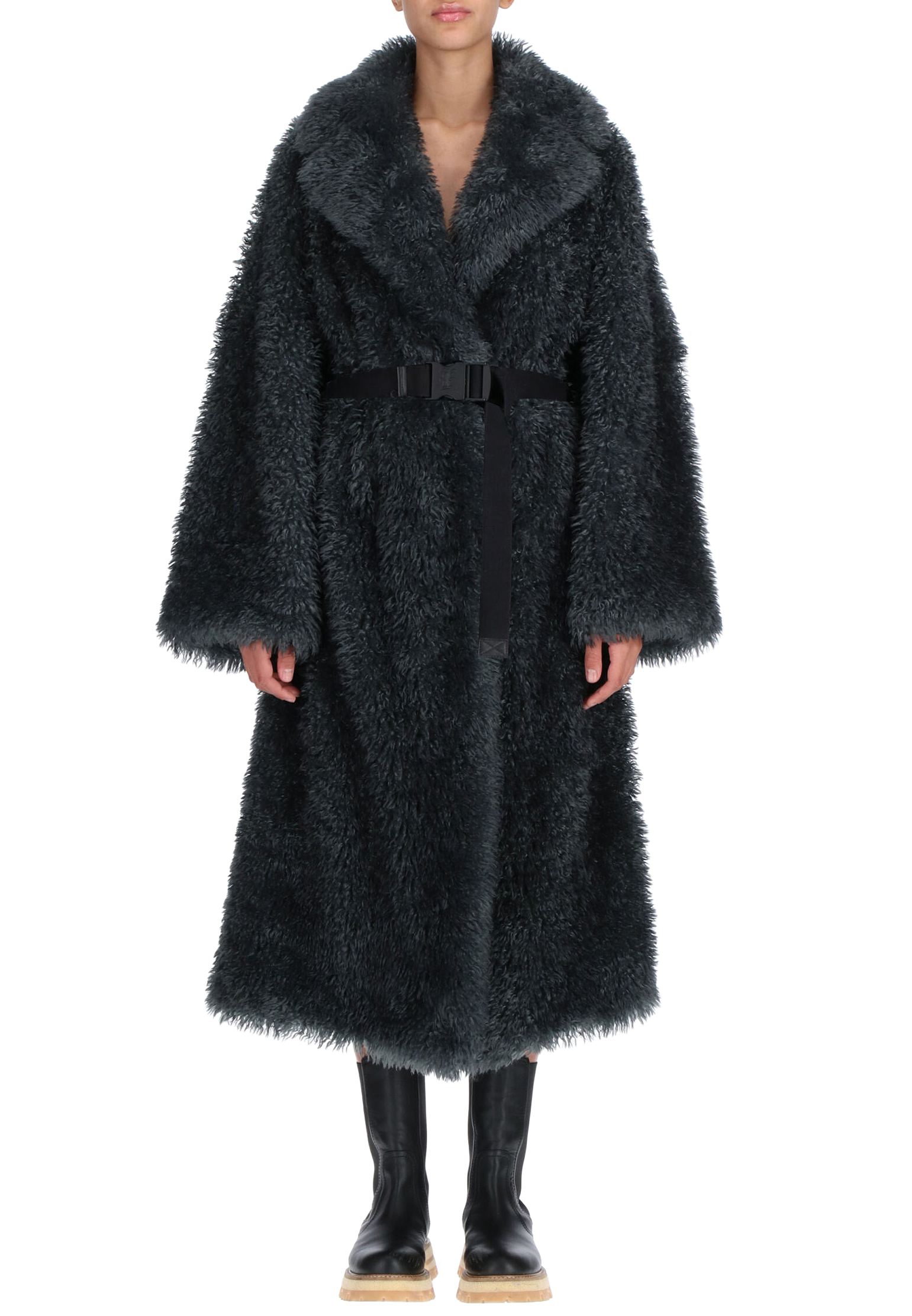 

Шуба ERMANNO SCERVINO, Серый, Серый