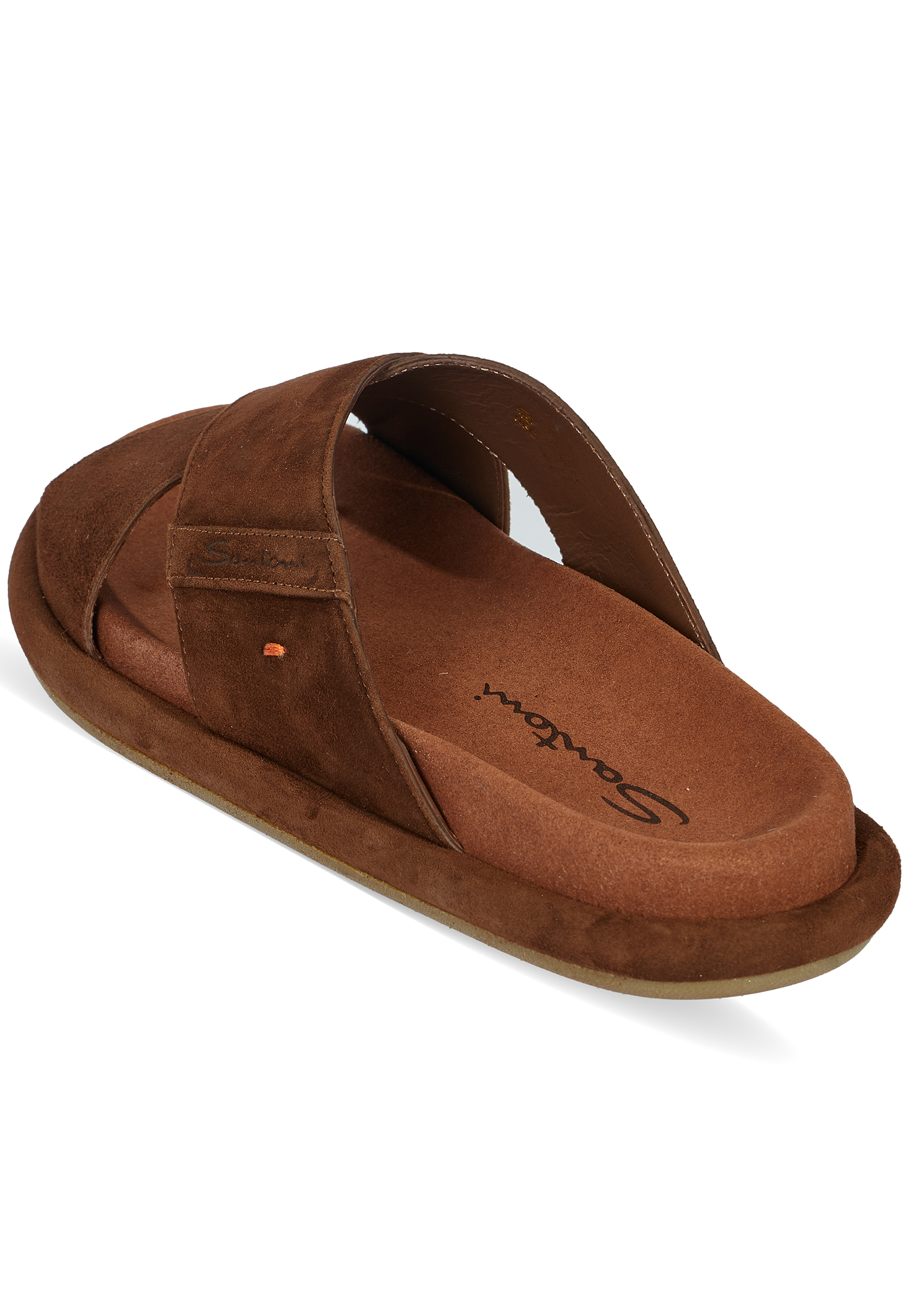 

Шлепанцы SANTONI, Коричневый, Коричневый