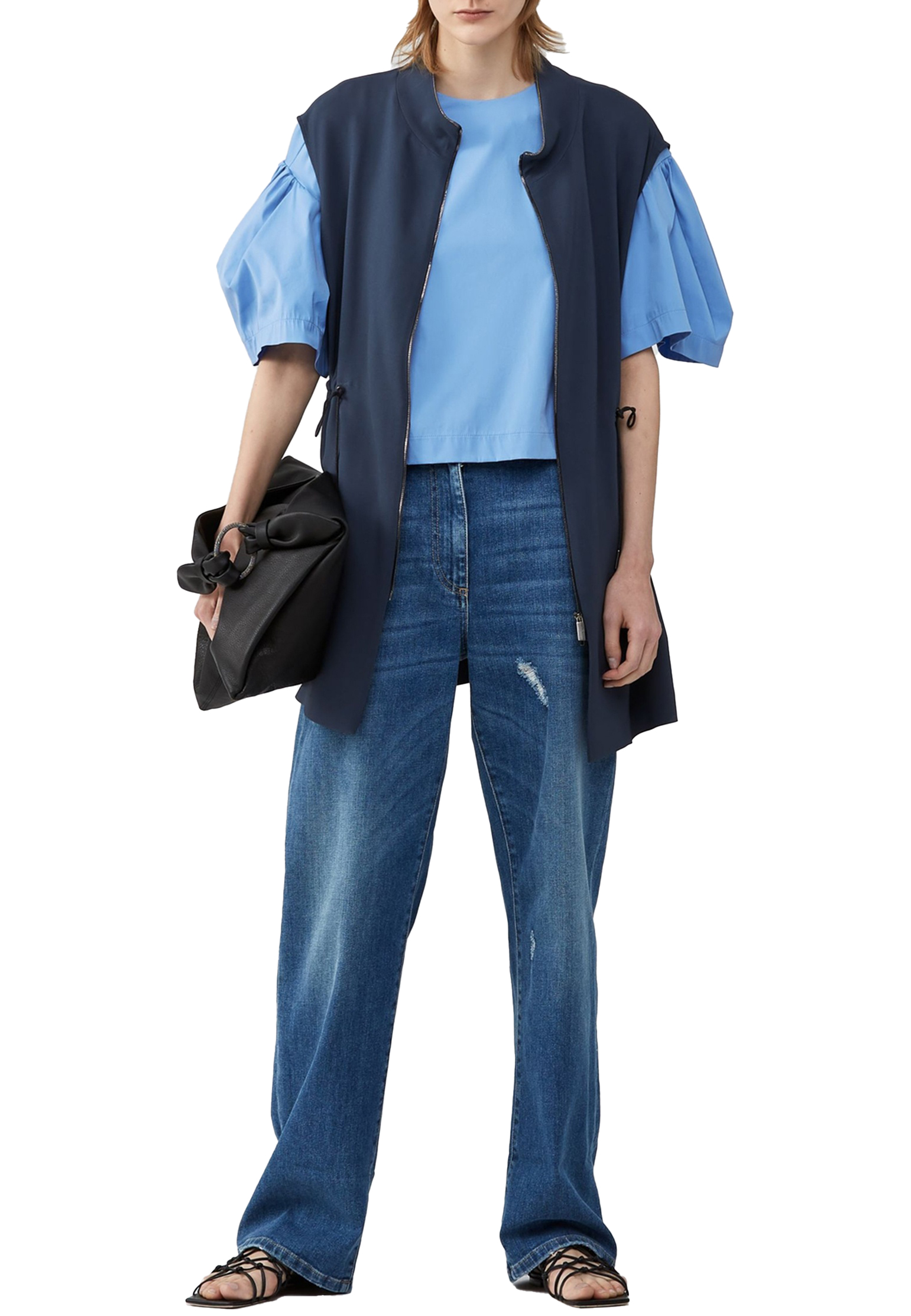 

Жилет FABIANA FILIPPI, Синий, Синий