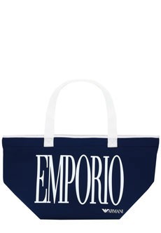 Синяя сумка из неопрена EMPORIO ARMANI