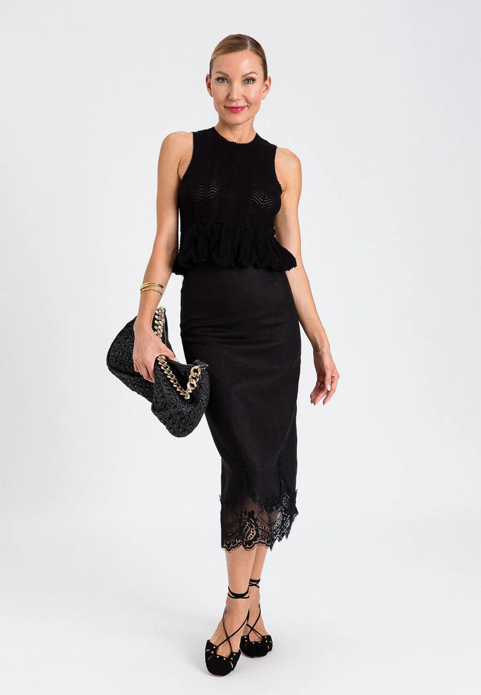 

Юбка TWINSET Milano, Черный, Черный