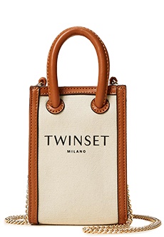 Мини-сумка из парусины с логотипом  TWINSET Milano