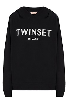 Черная толстовка TWINSET Milano