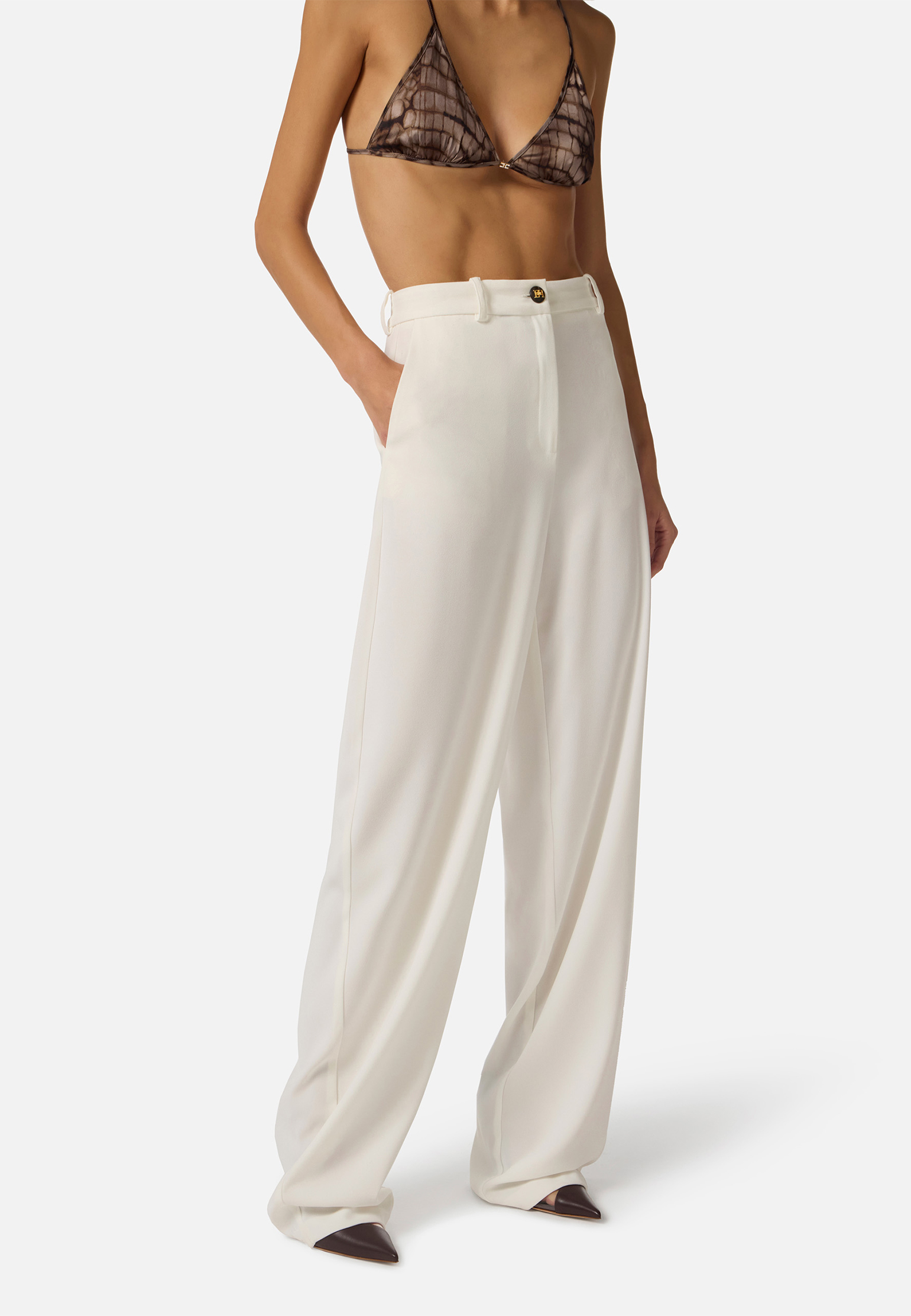 

Брюки ELISABETTA FRANCHI, Белый, Белый