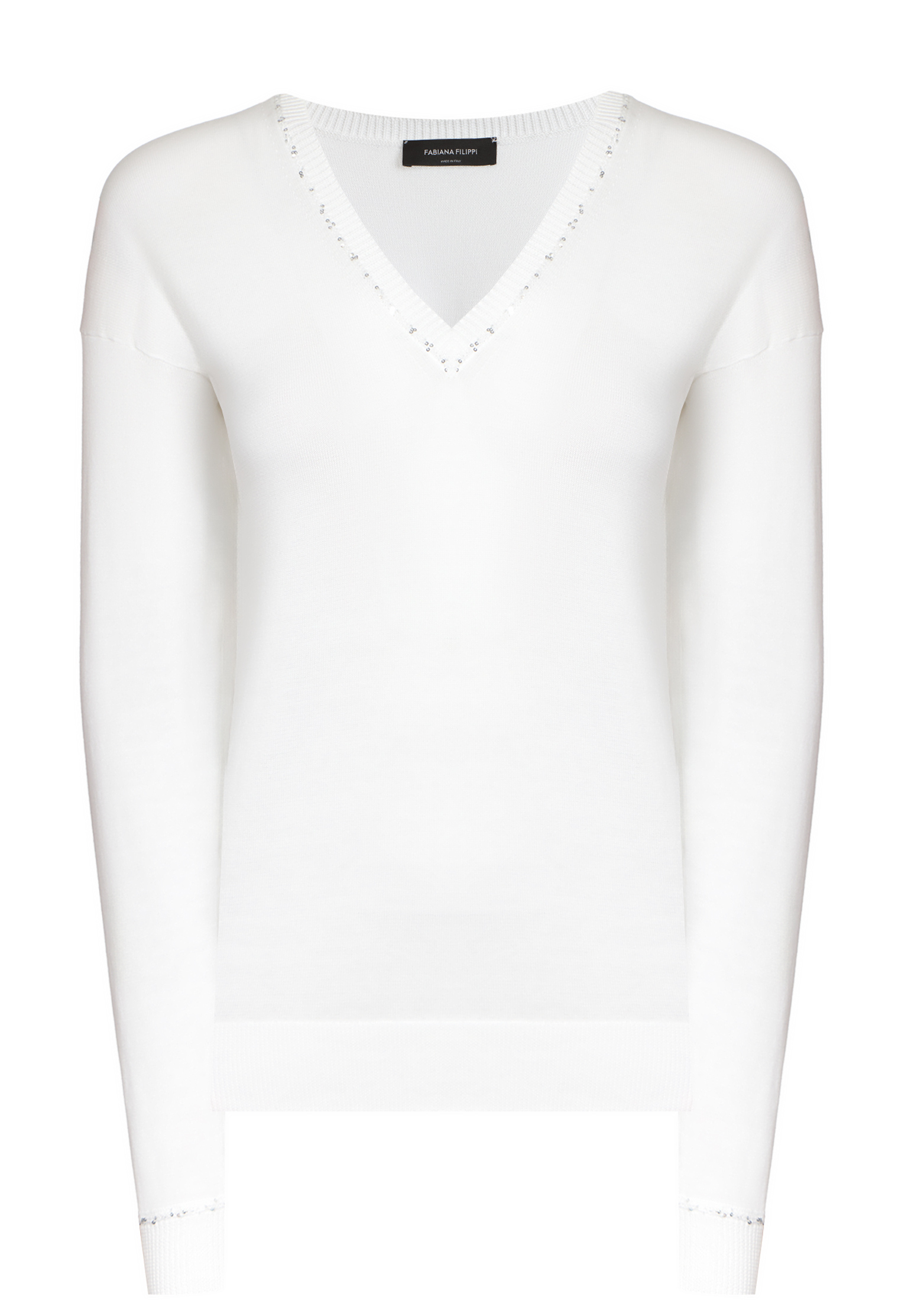 Пуловер FABIANA FILIPPI Белый, размер 42 174466 - фото 1