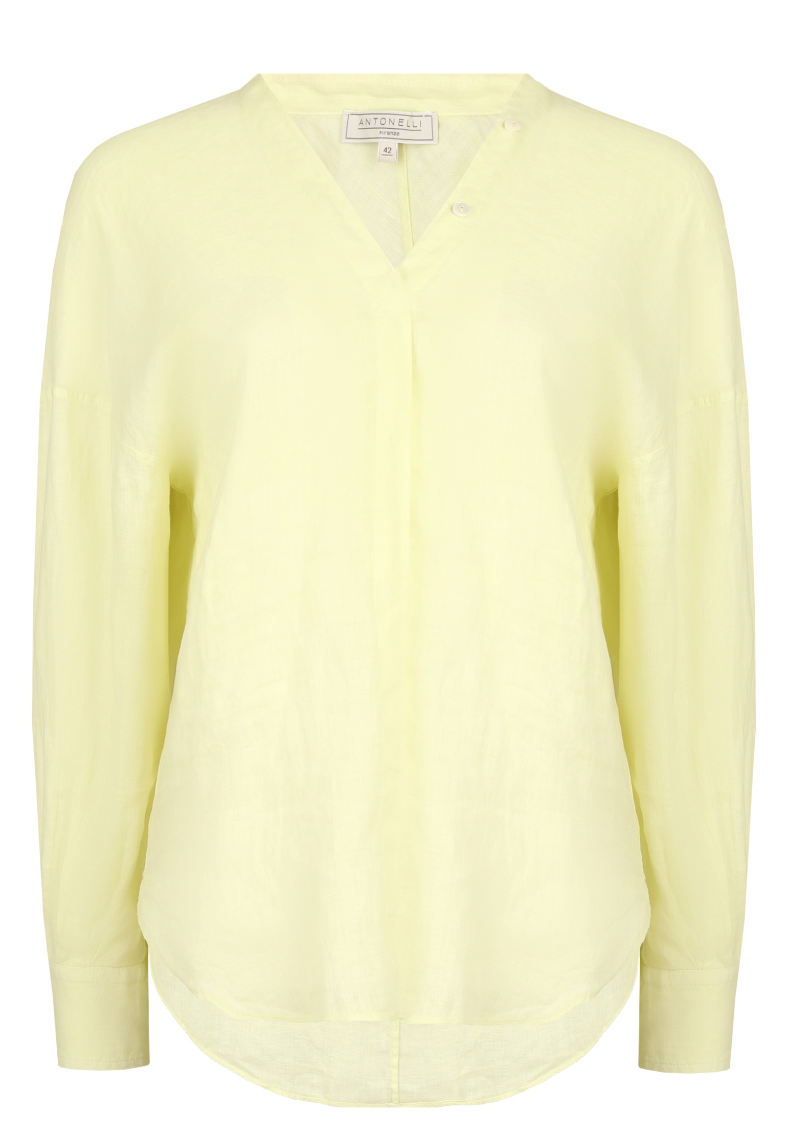 Рубашка ANTONELLI FIRENZE Желтый, размер 42 141767 - фото 1