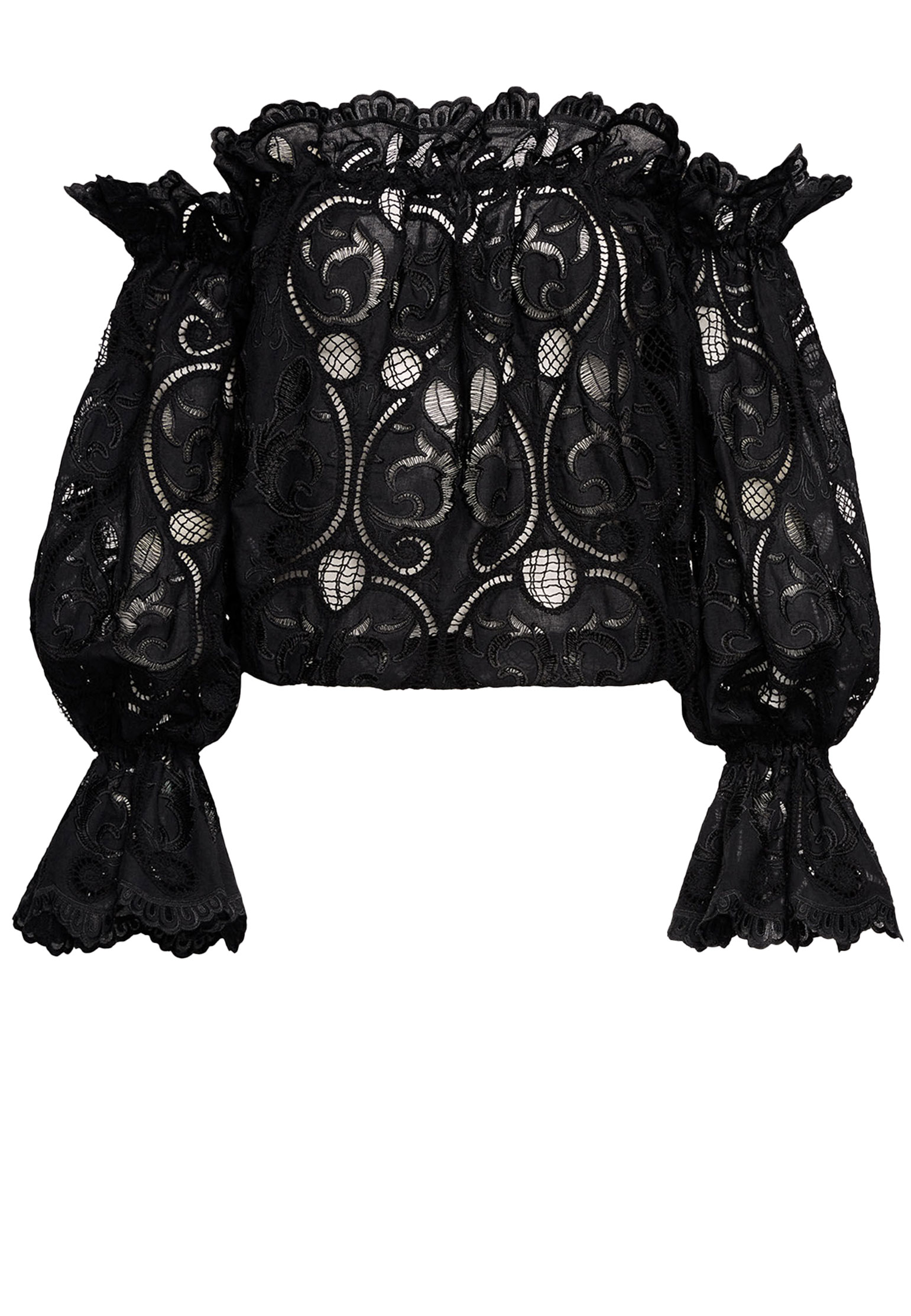 Блуза LUISA SPAGNOLI Черный, размер M 175219 - фото 1