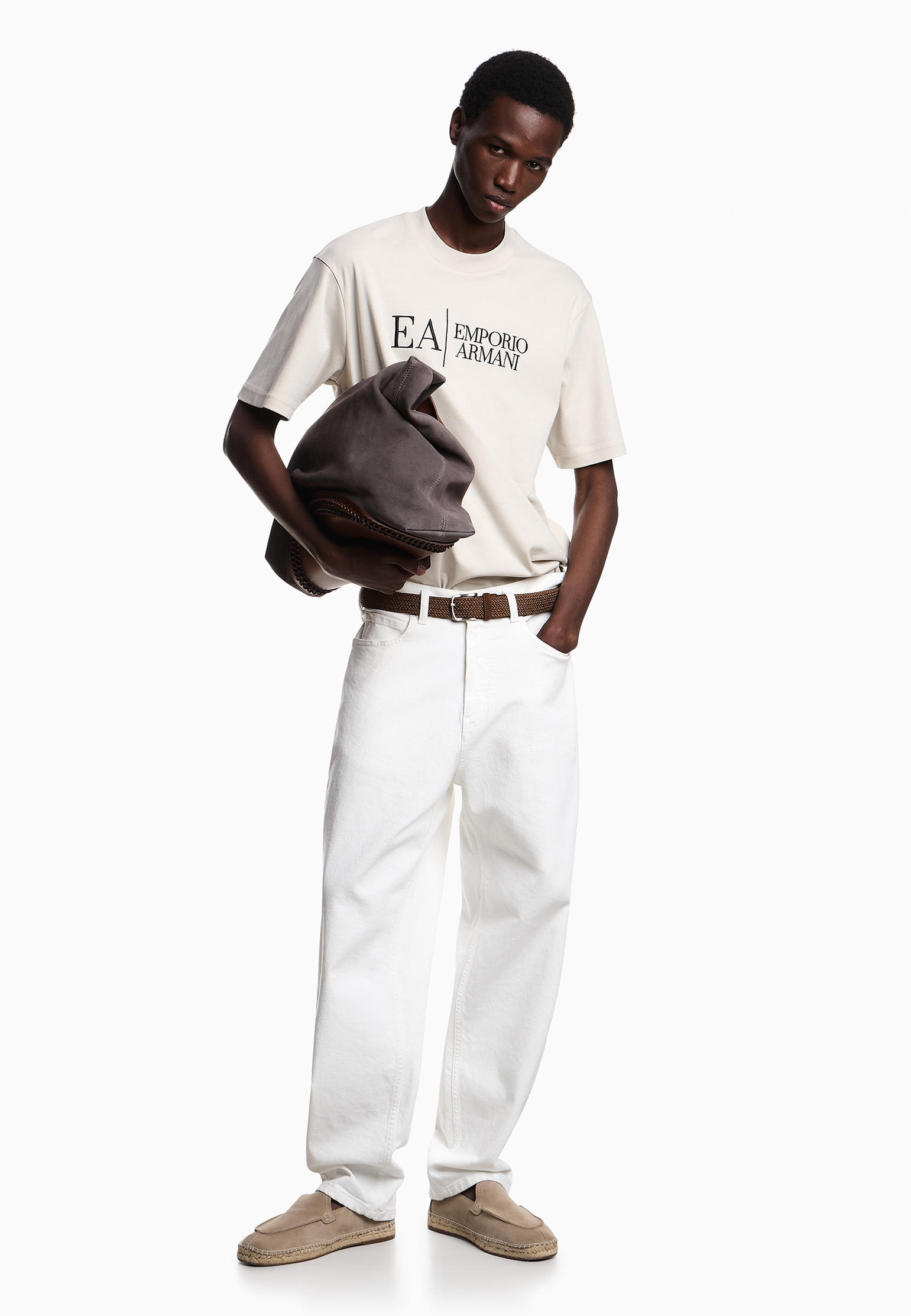 

Футболка EMPORIO ARMANI, Бежевый, Бежевый