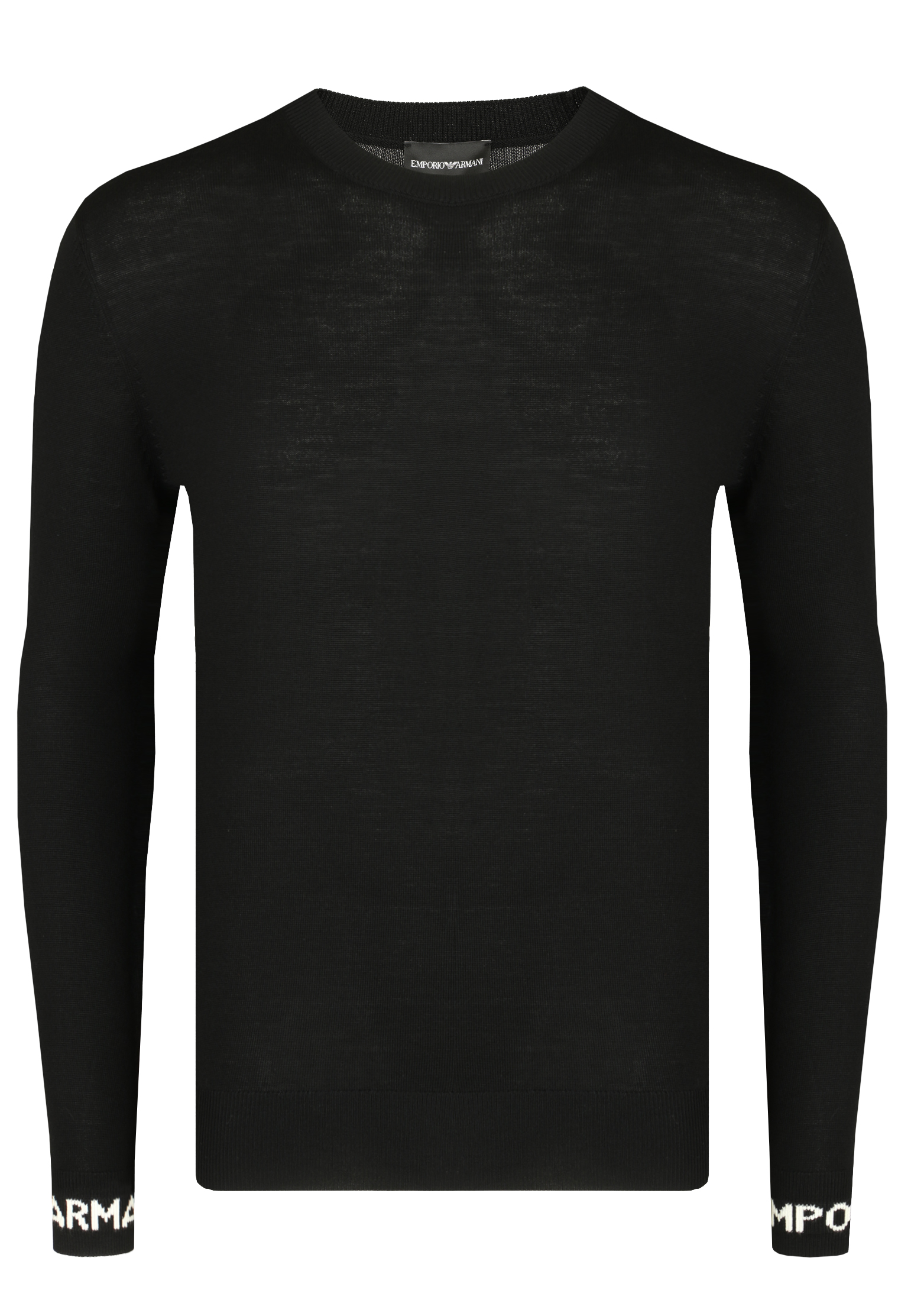 Пуловер EMPORIO ARMANI Черный, размер S 154918 - фото 1