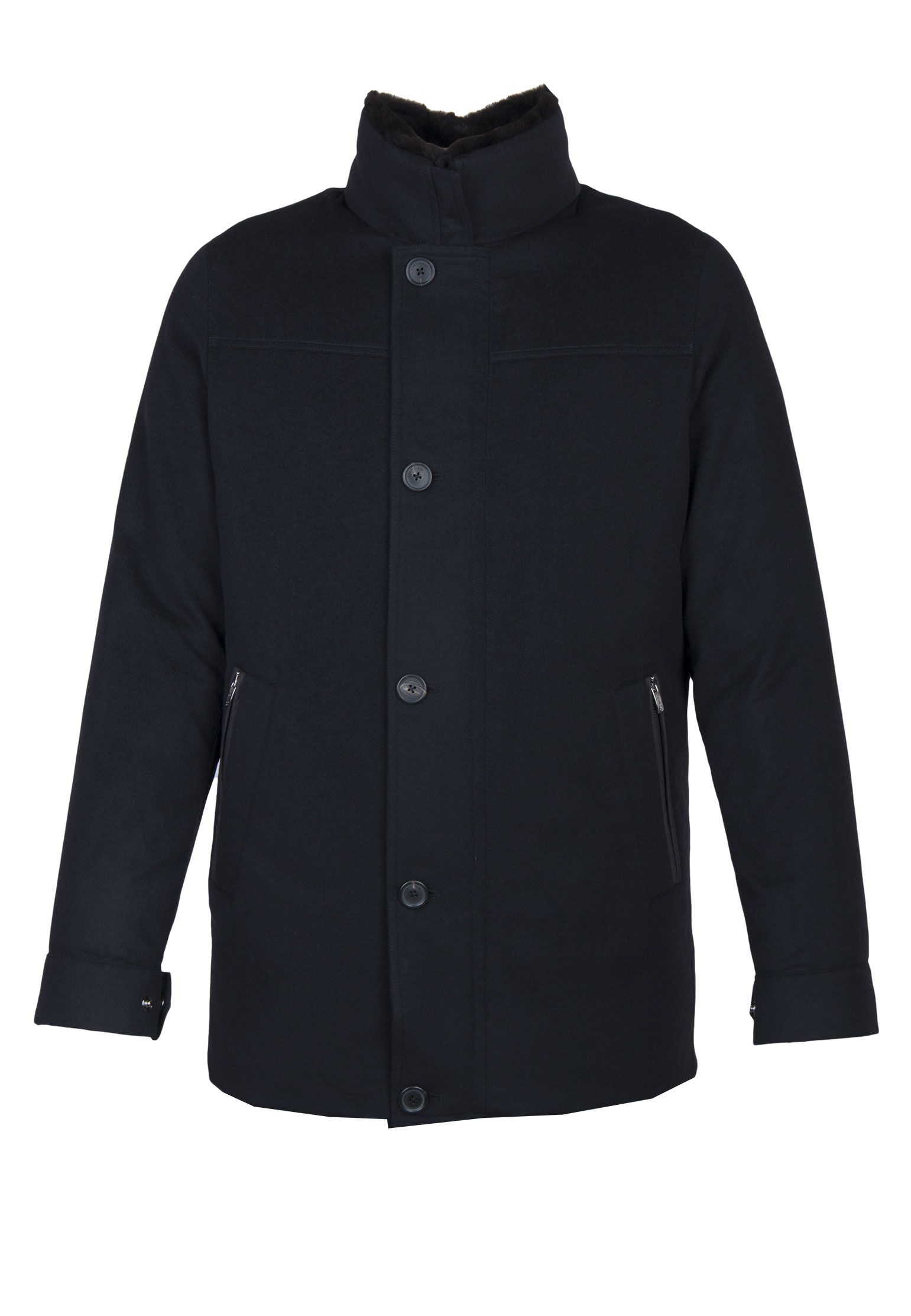 Пальто CORTIGIANI Черный, размер 50