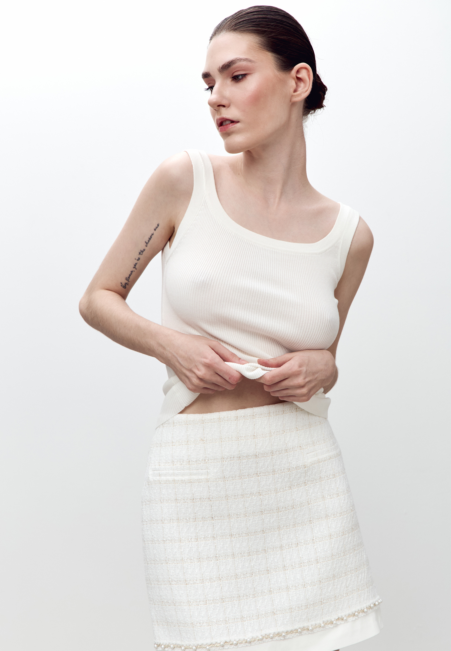 

Юбка с декоративными элементами "Jane" AZUR, Белый, Белый