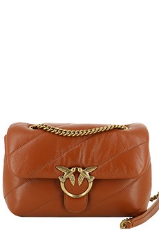 Коричневая сумка CLASSIC LOVE BAG PUFF PINKO