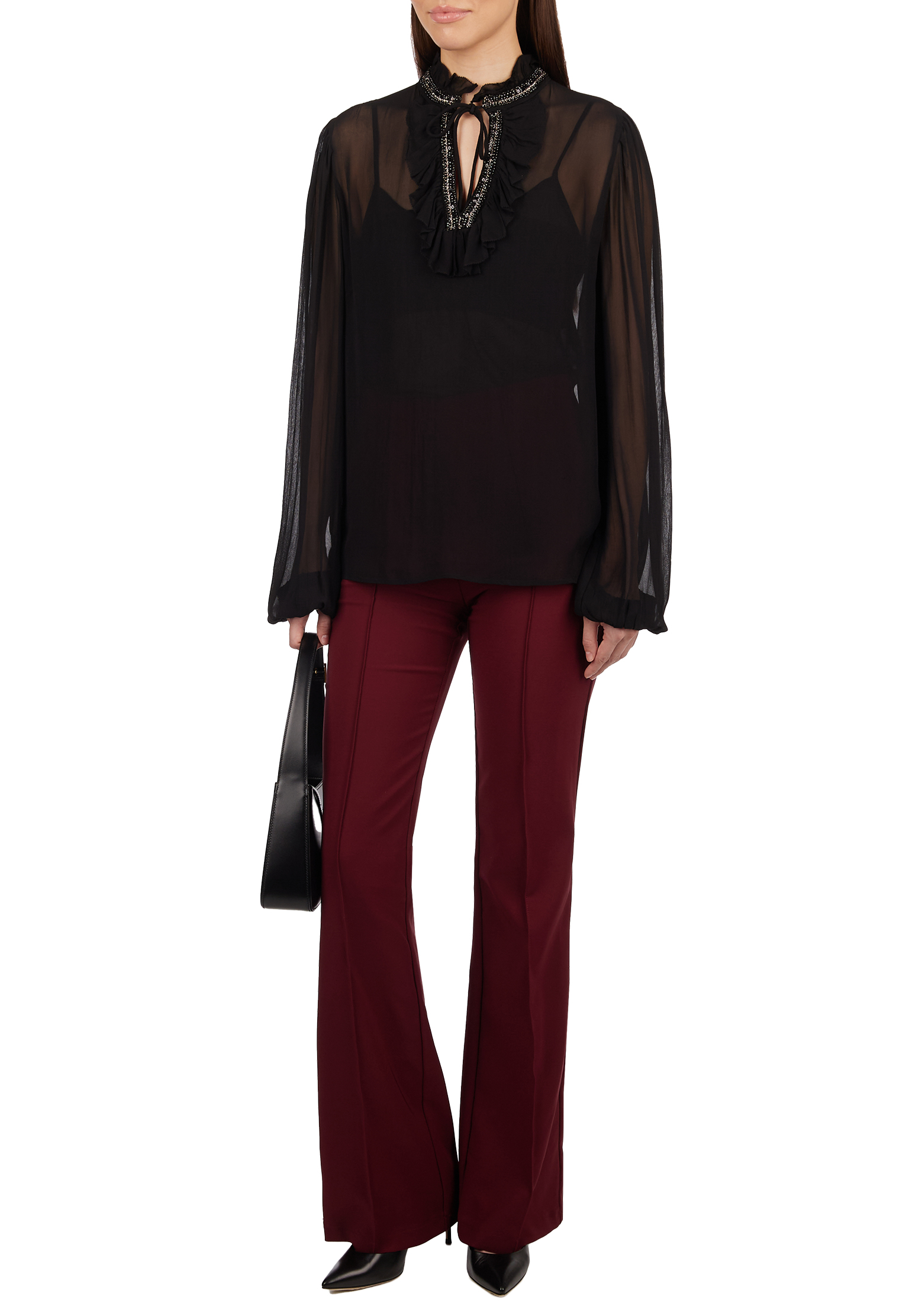 

Блуза TWINSET Milano, Черный, Черный