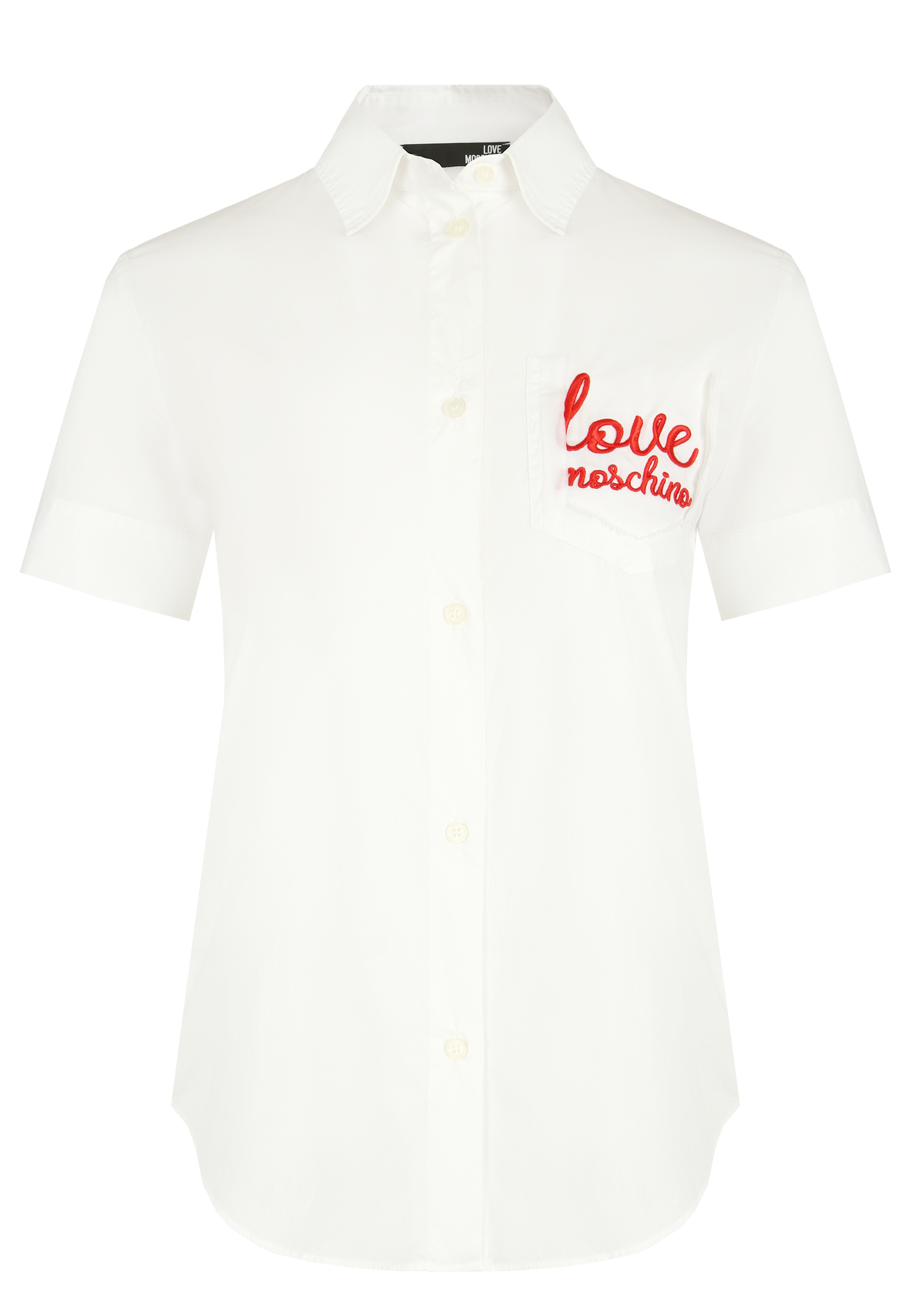 Рубашка MOSCHINO Love белого цвета