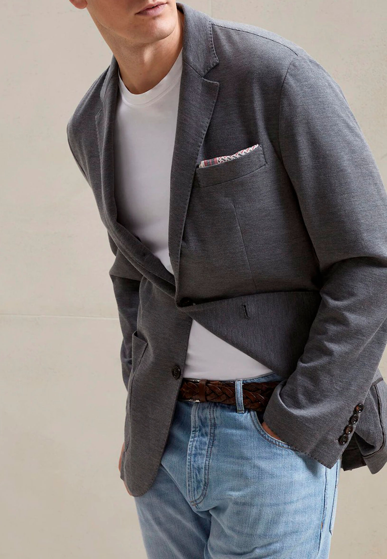 Пиджак BRUNELLO CUCINELLI Серый, размер 50