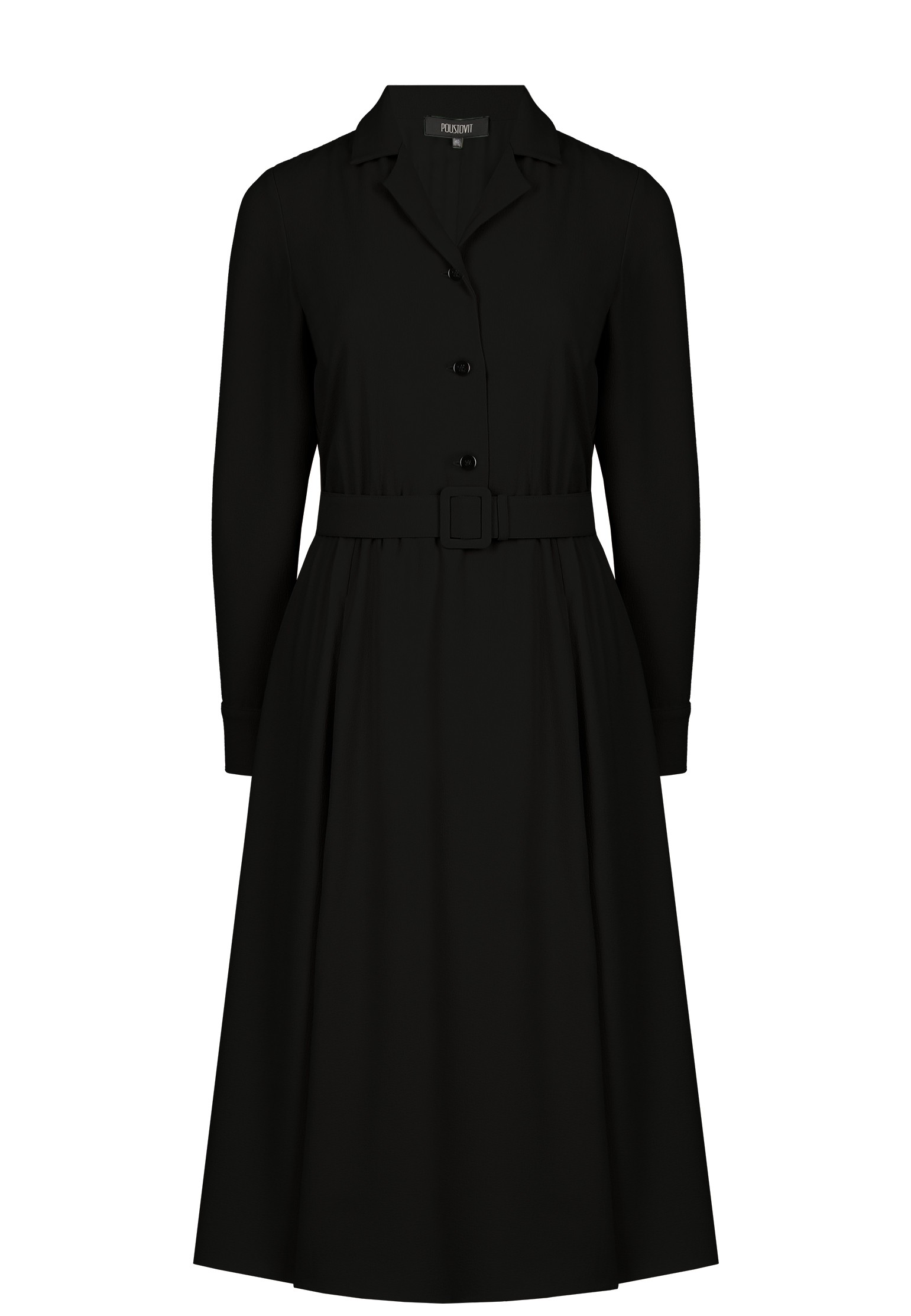 Платье POUSTOVIT черного цвета