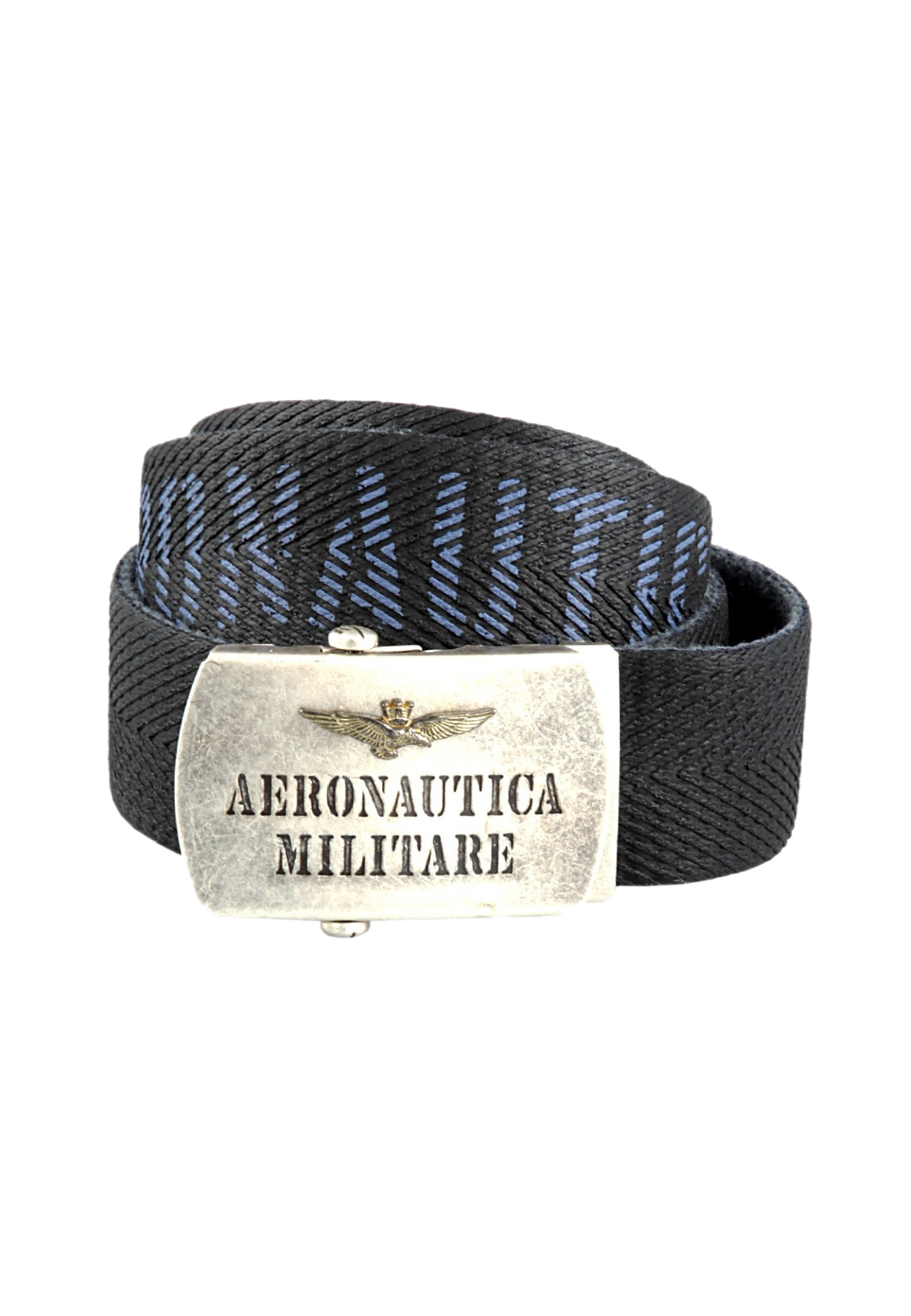 Ремень AERONAUTICA MILITARE Синий, размер 105