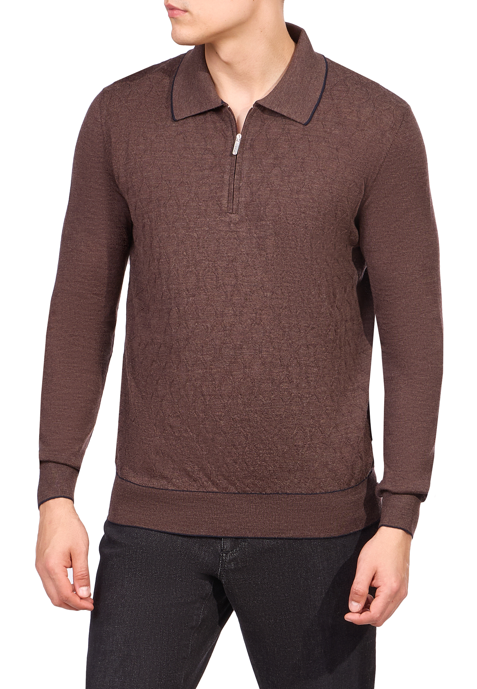 

Пуловер BERTOLO, Коричневый, Коричневый